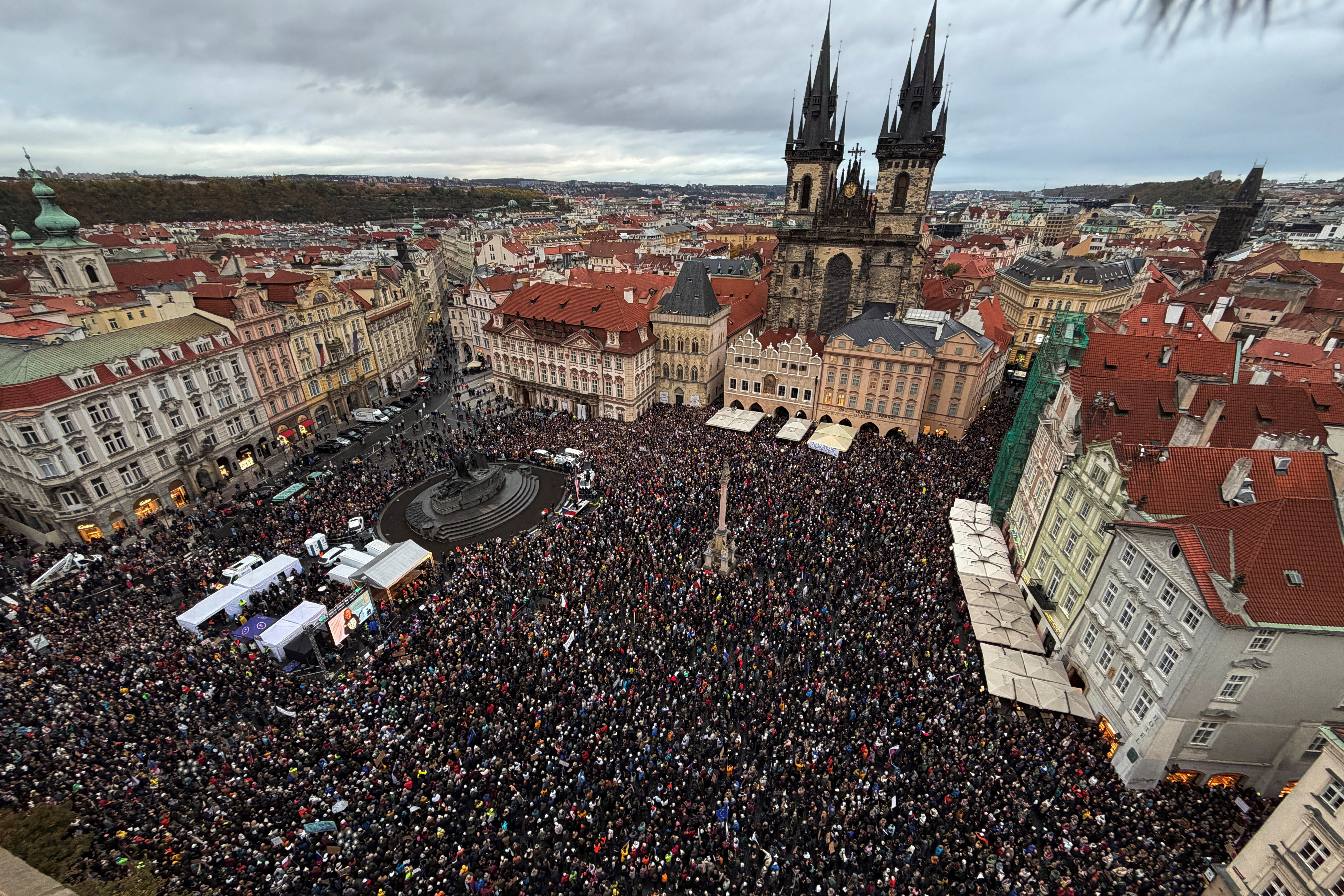 Protesti u Pragu, Češkoj