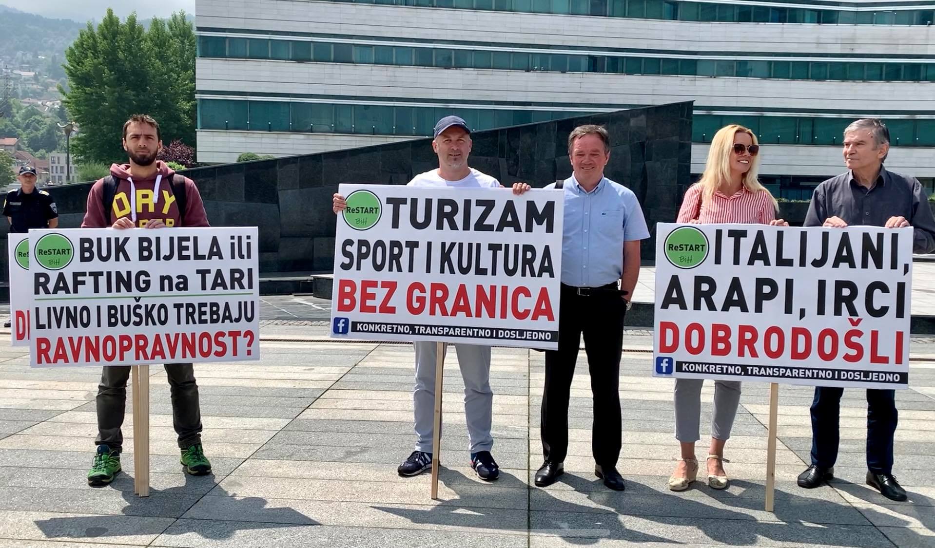 protesti turističkih radnika u Sarajevu