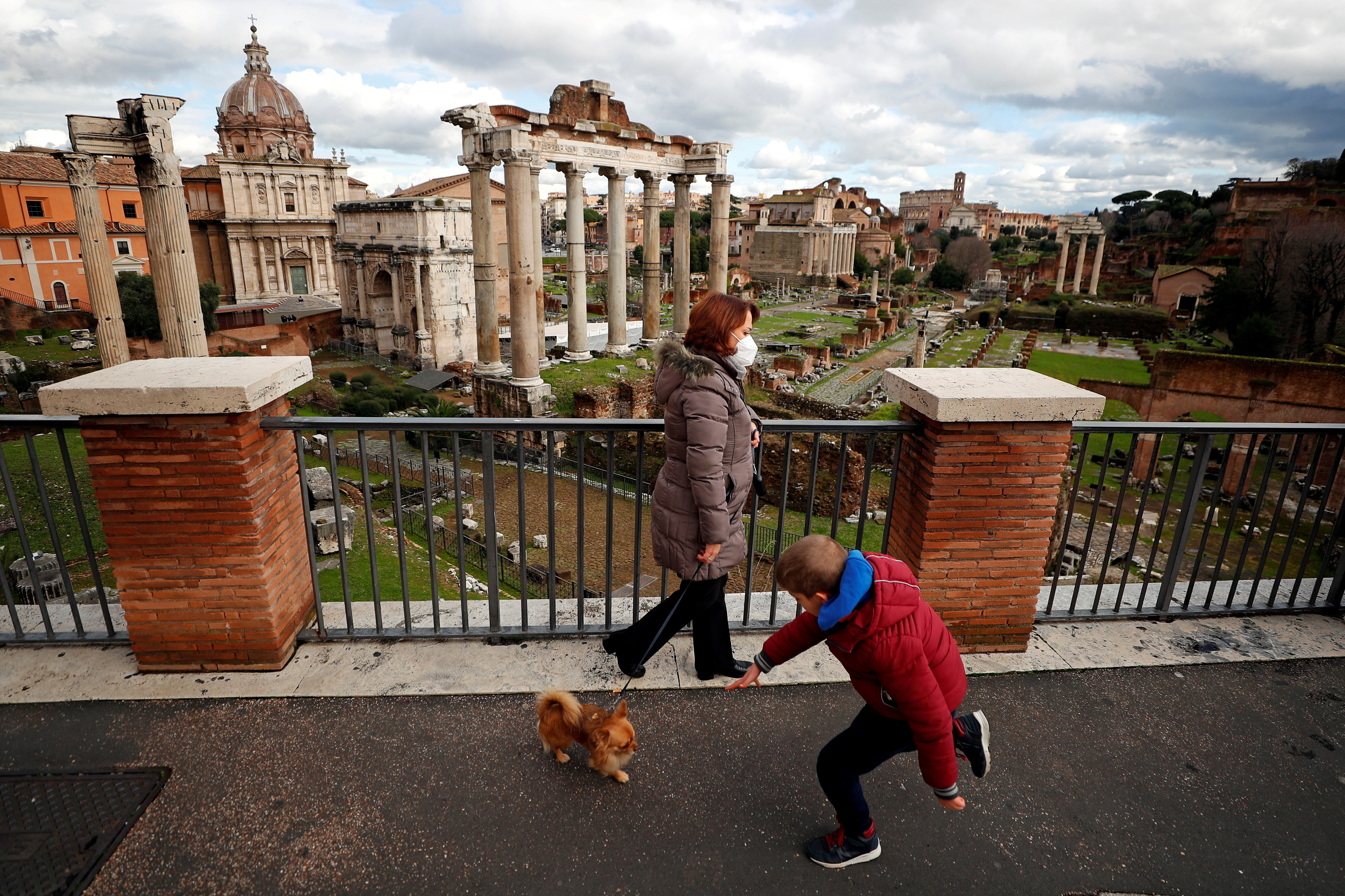 FILE PHOTO: Coronavirus disease (COVID-19) outbreak in Rome