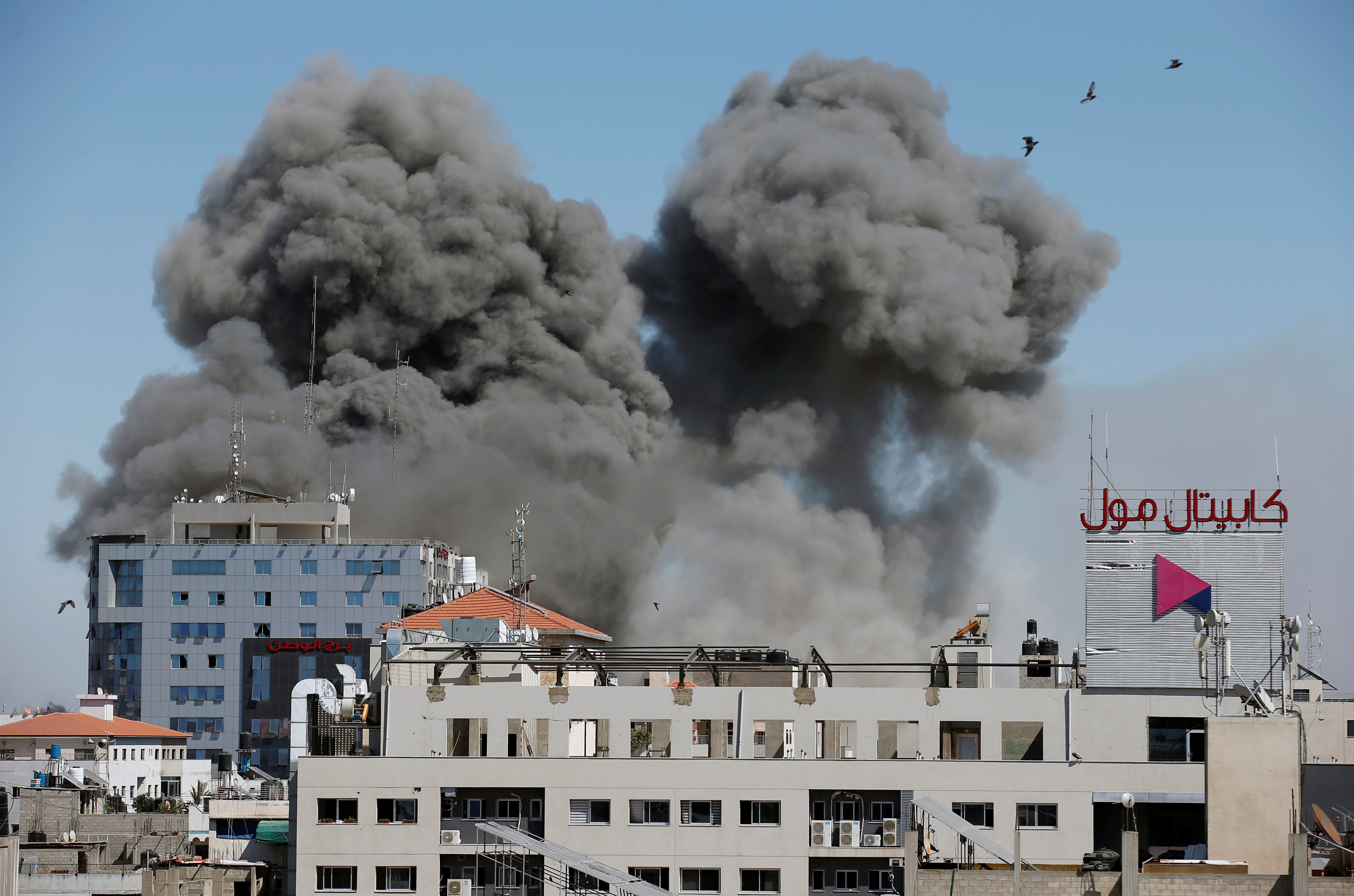 Flare-up of Israeli-Palestinian violence, in Gaza City