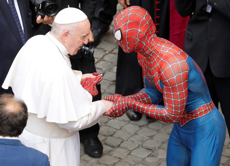 2021-06-23T135249Z_1544749171_RC286O91AED9_RTRMADP_3_POPE-SPIDERMAN-750x542