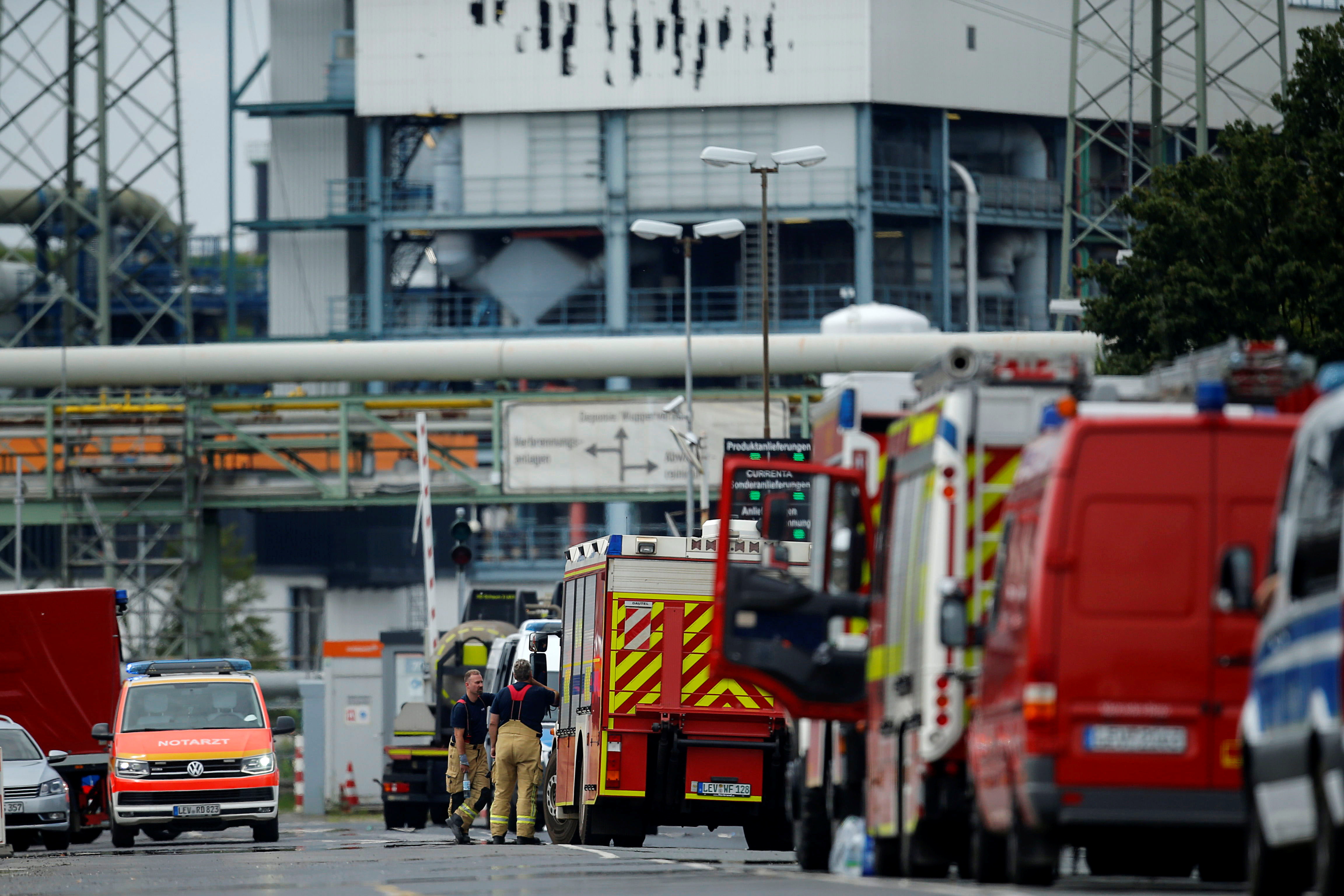 Explosion at Chempark in Leverkusen