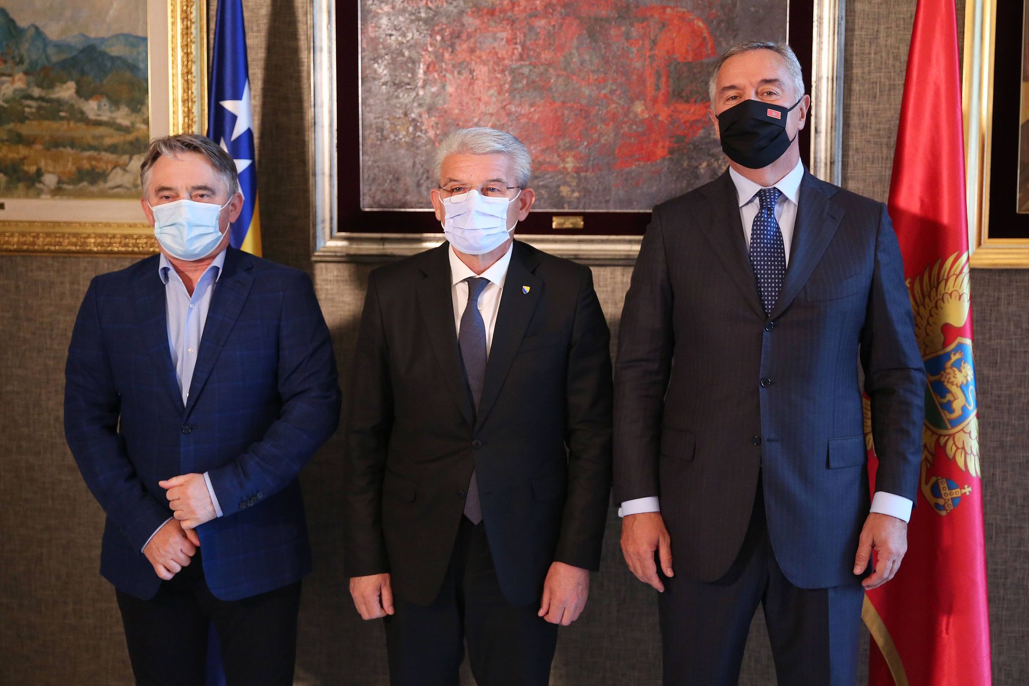 Crnogorski predsjednik Milo Đukanović priredio radnu večeru za članove Predsjedništva BiH