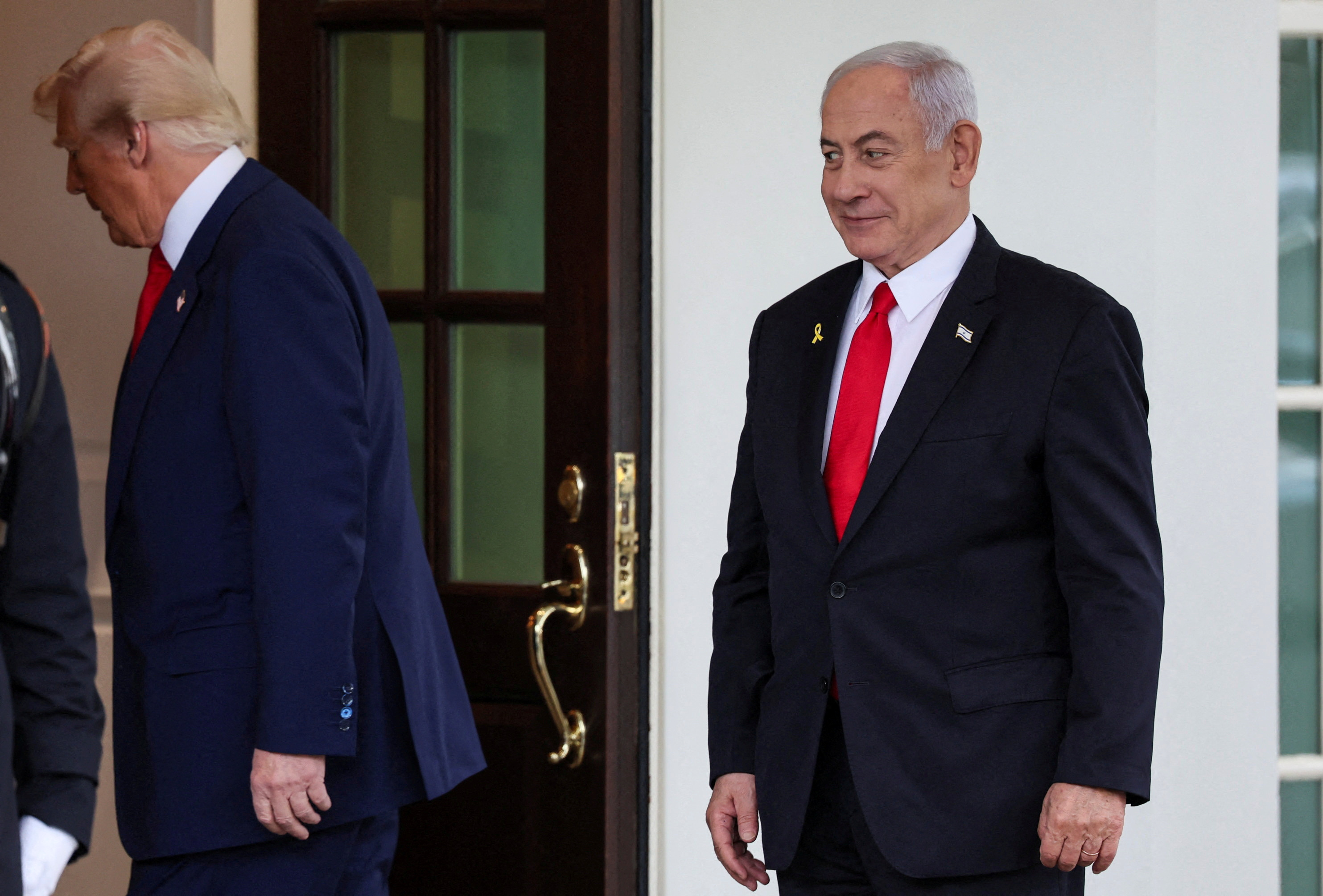 U.S. President Trump meets Israeli PM Netanyahu in Washington