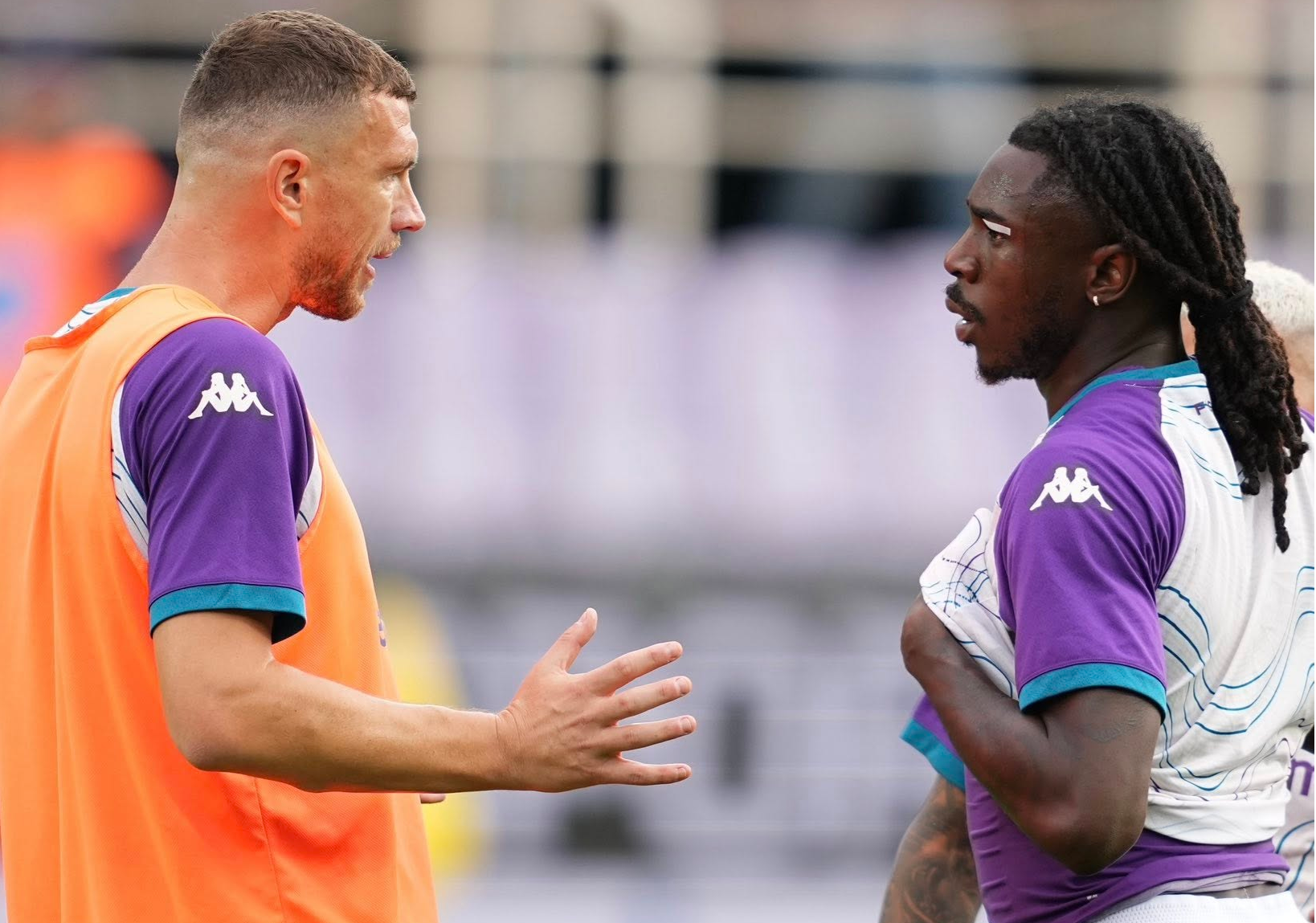 Edin Džeko Moise Kean