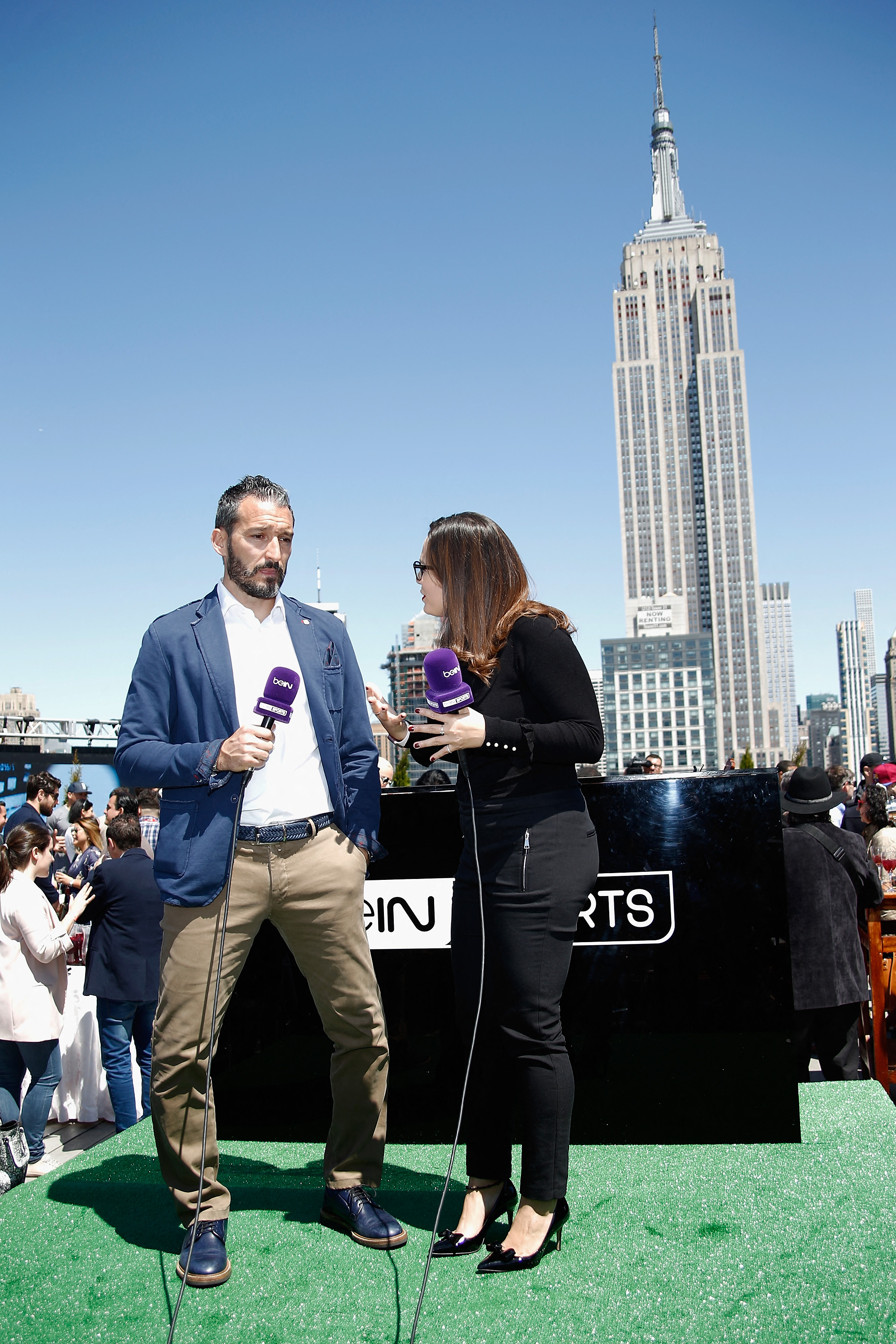 NEW YORK, NY - APRIL 23: Retired soccer player Gianluca Zambrotta (L)