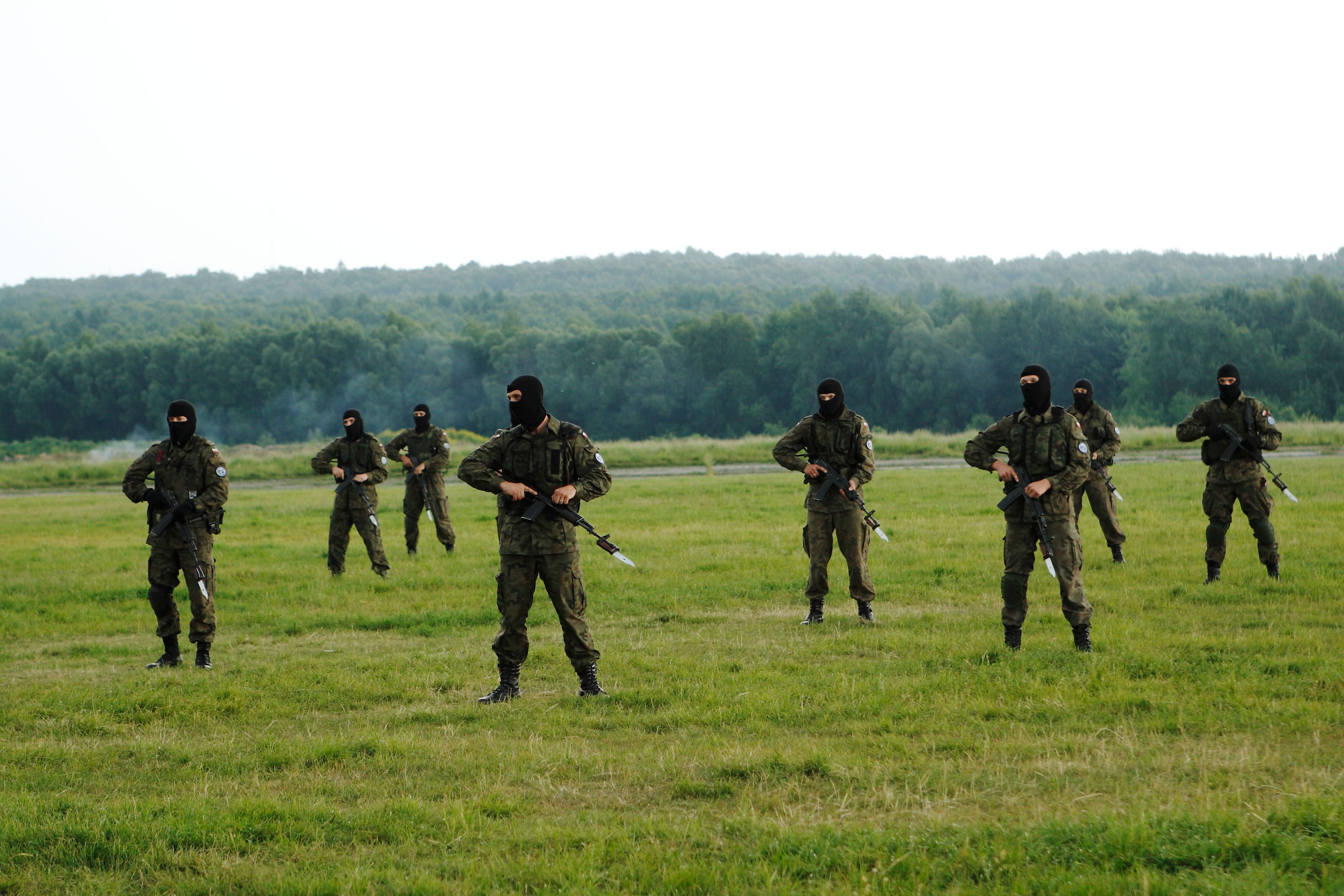 Air and military services show at air field Katowice.