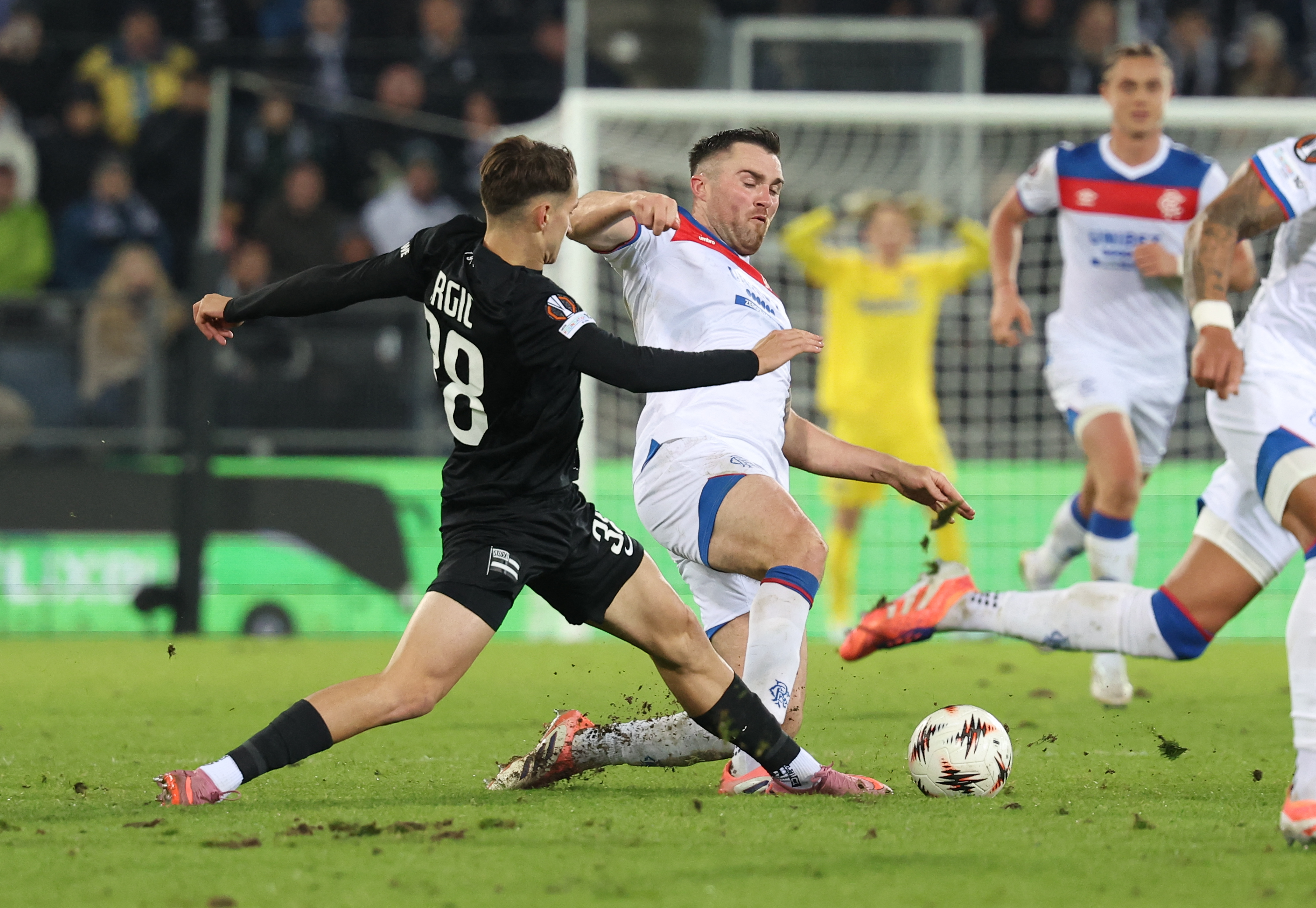Sturm Graz's Austrian forward #38 Leon Grgic