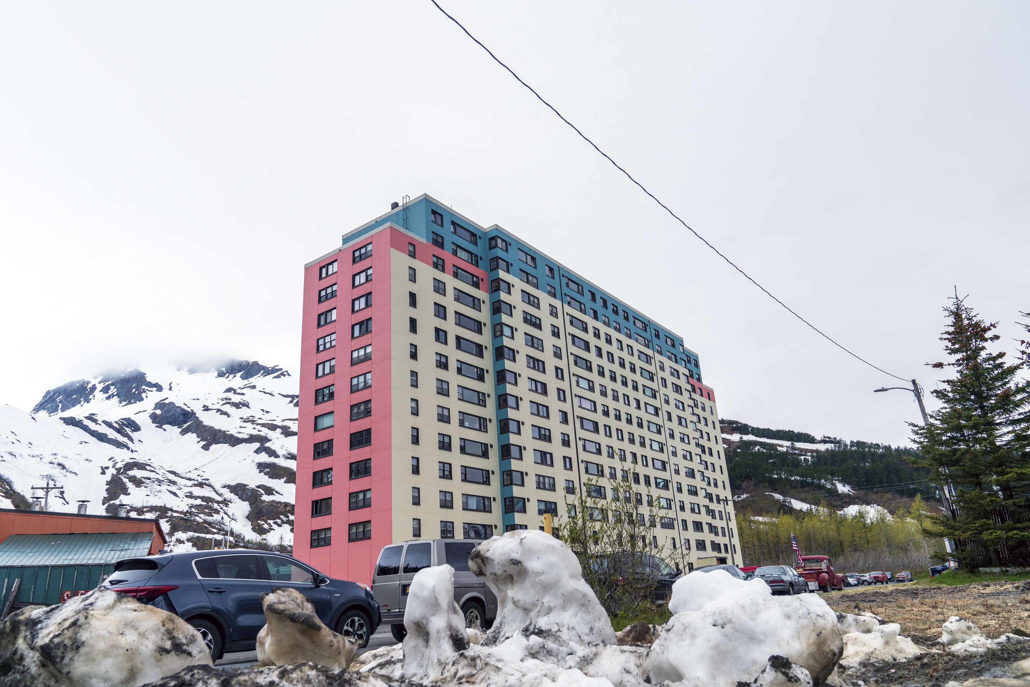 ALASKA, UNITED STATES - MAY 29: Begich Towers Whittier town Hasan Akbas / Anadolu/ABACAPRESS.COM,Image: 885197202, License: Rights-managed, Restrictions: , Model Release: no, Credit line: AA/ABACA / Abaca Press / Profimedia