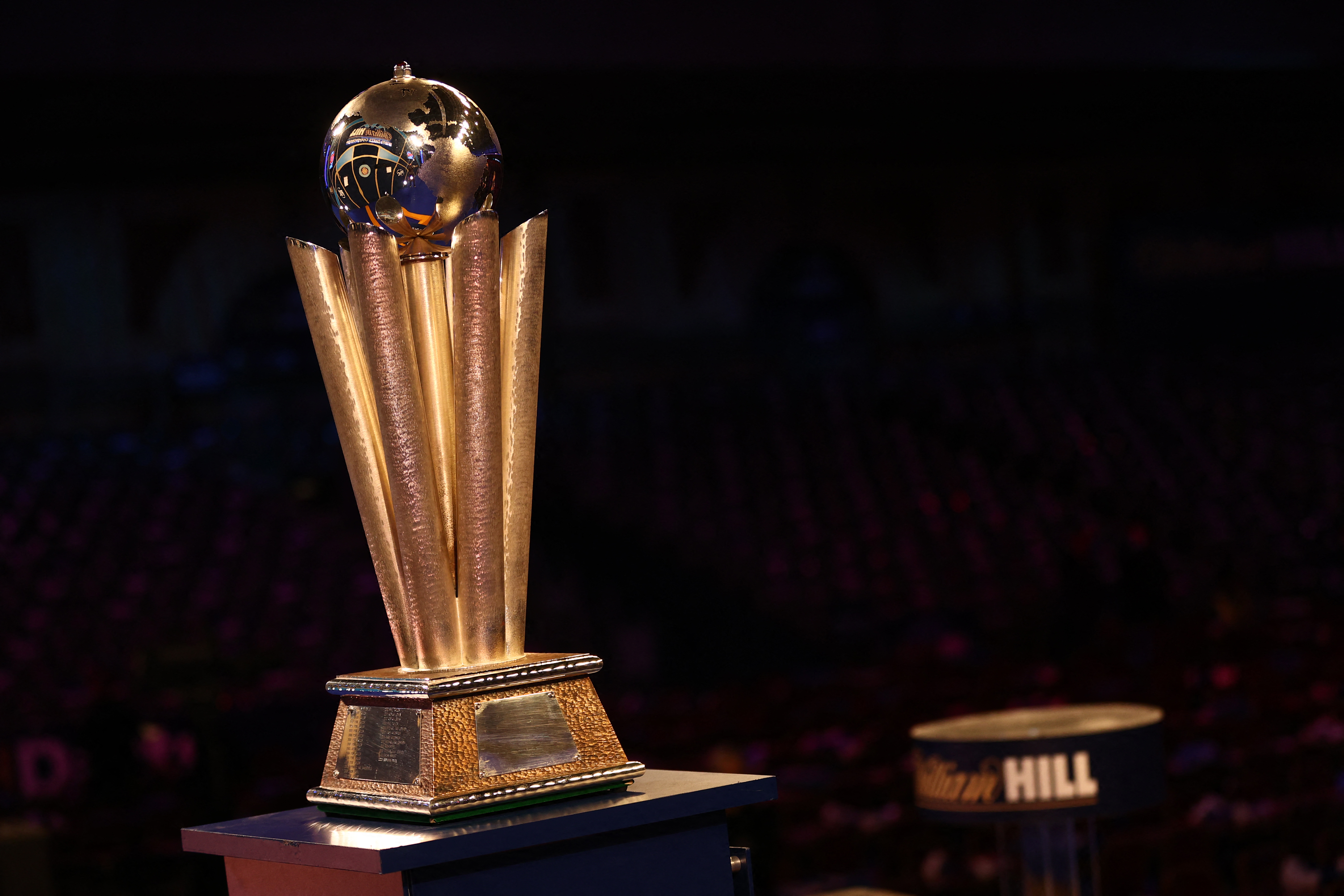 The Sid Waddell trophy, for the WIlliam Hill sponsored PDC World