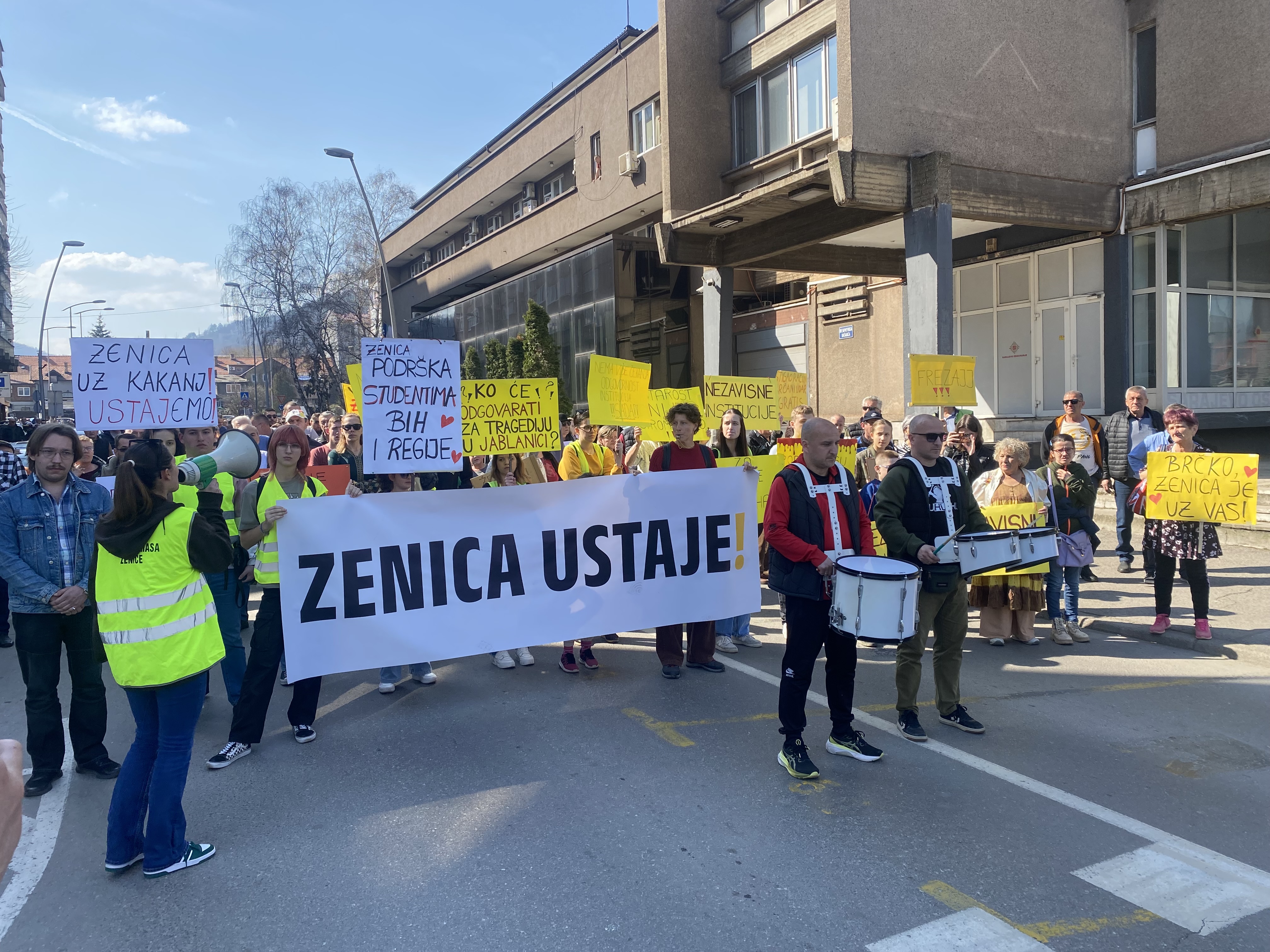 Protesti u Zenici/ Foto: N1