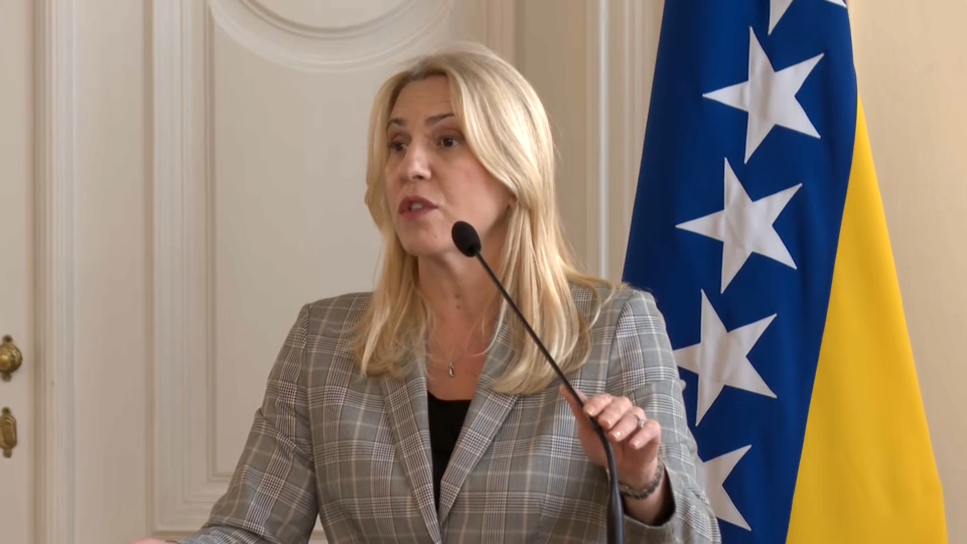 Željka Cvijanović nakon sastanka s Markom Rutteom