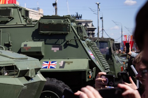 Trophy military equipment exhibition in Moscow, Russia - 01 May 2024