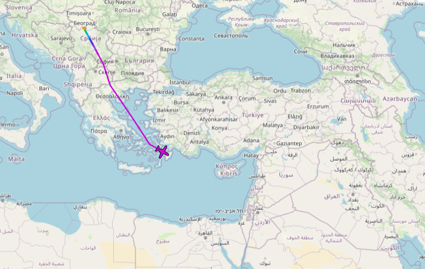 avion vlade rs let ka izraelu