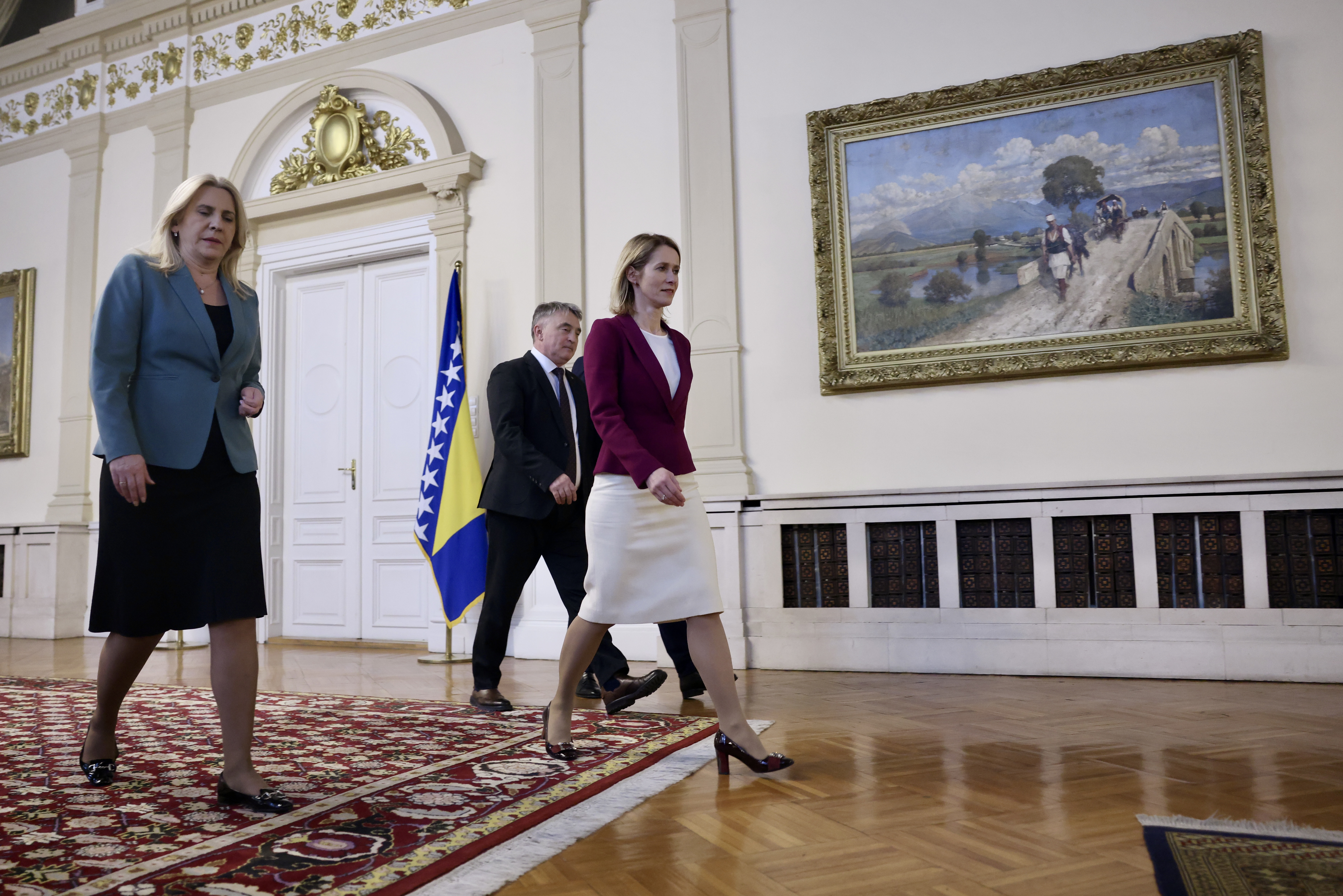 Kaja Kallas, Željko Komšić i Željka Cvijanović