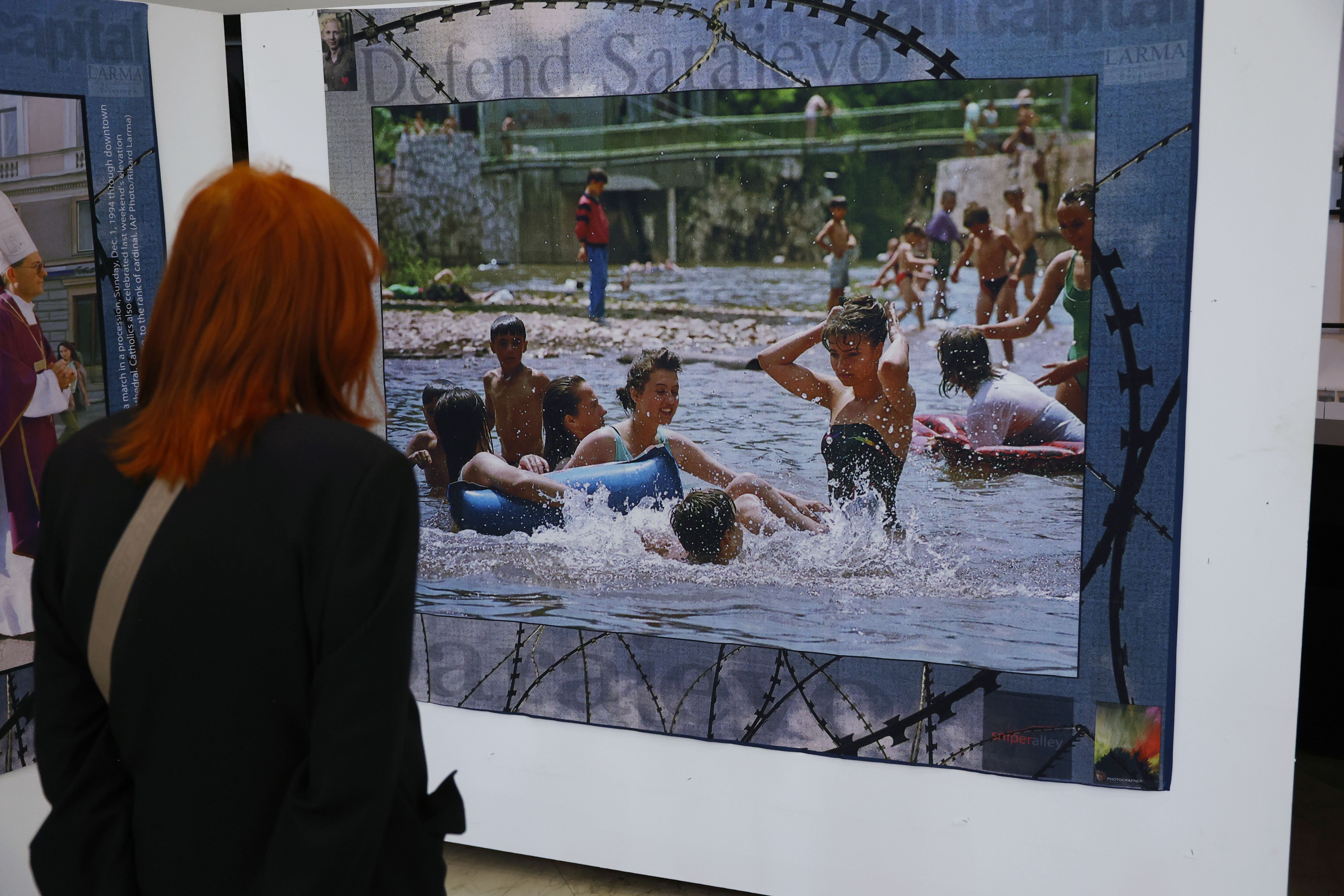 Otvorena izložba 'Plač za 1.601 dijete'' autora Rikarda Larme (Fena/Almir Razić)