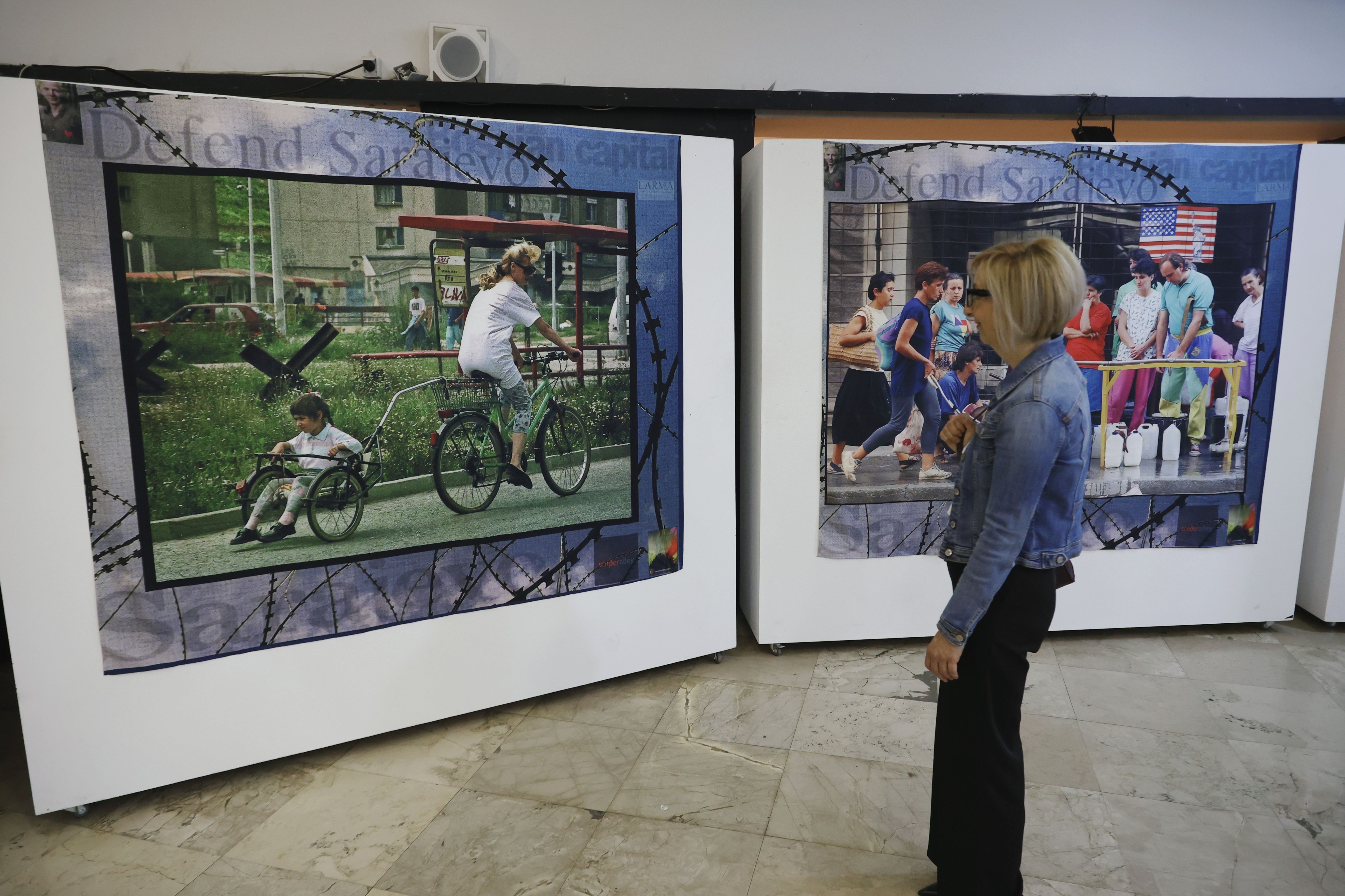 Otvorena izložba 'Plač za 1.601 dijete'' autora Rikarda Larme (Fena/Almir Razić)