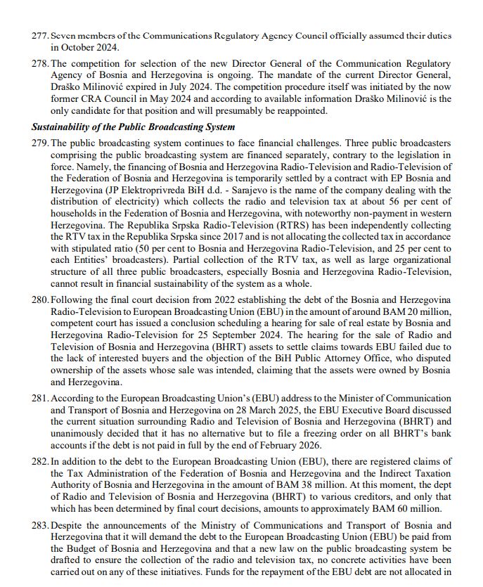 Schmidt izvještaj vijeće sigurnosti UN