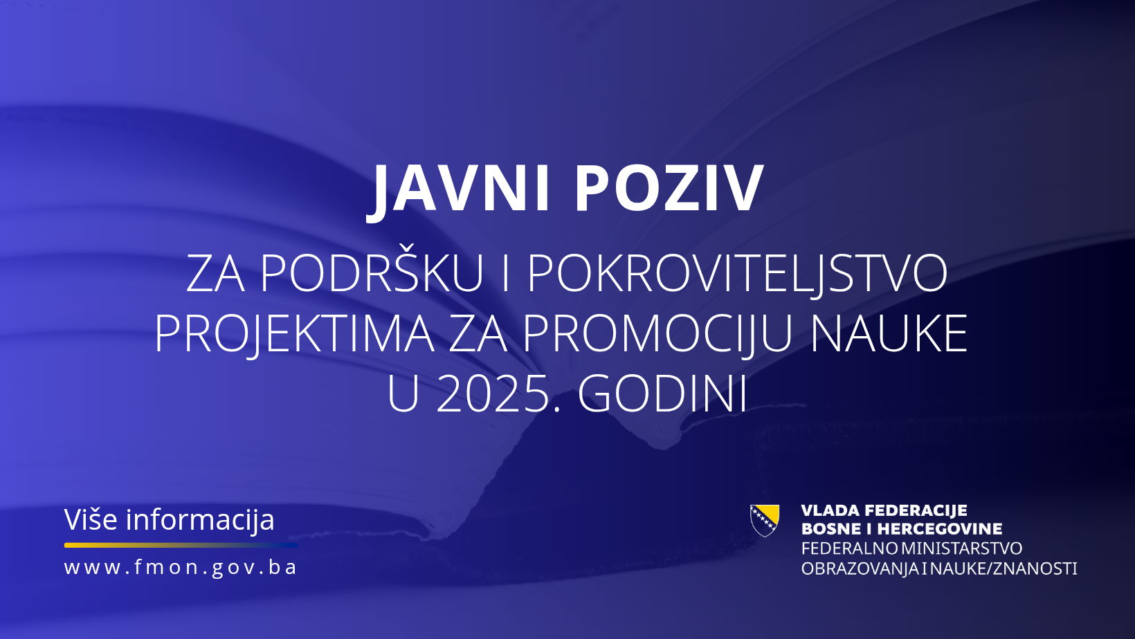VIZUAL_Javni poziv_Promocija nauke
