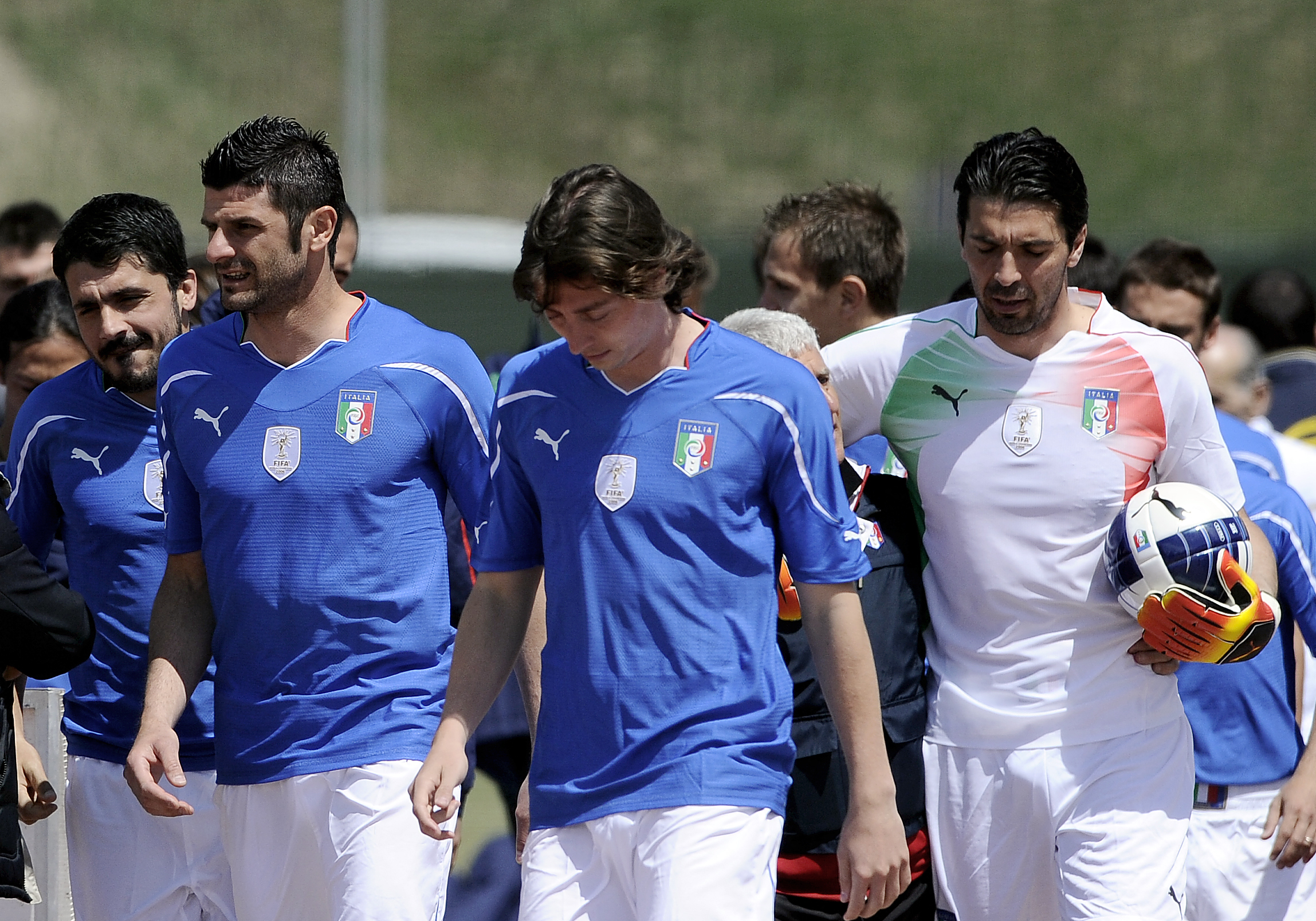 Ricardo Montolivo Genaro Gattuso Gianluigi Buffon Azzuri Italy