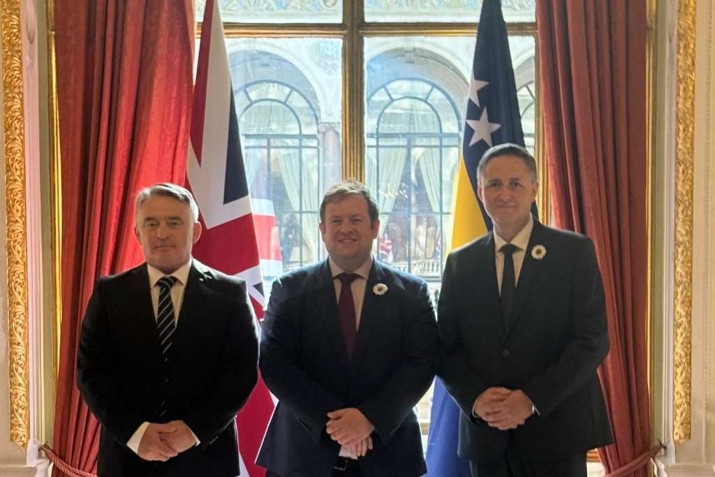 Denis Bećirović, Željko Komšić i Stephen Doughty