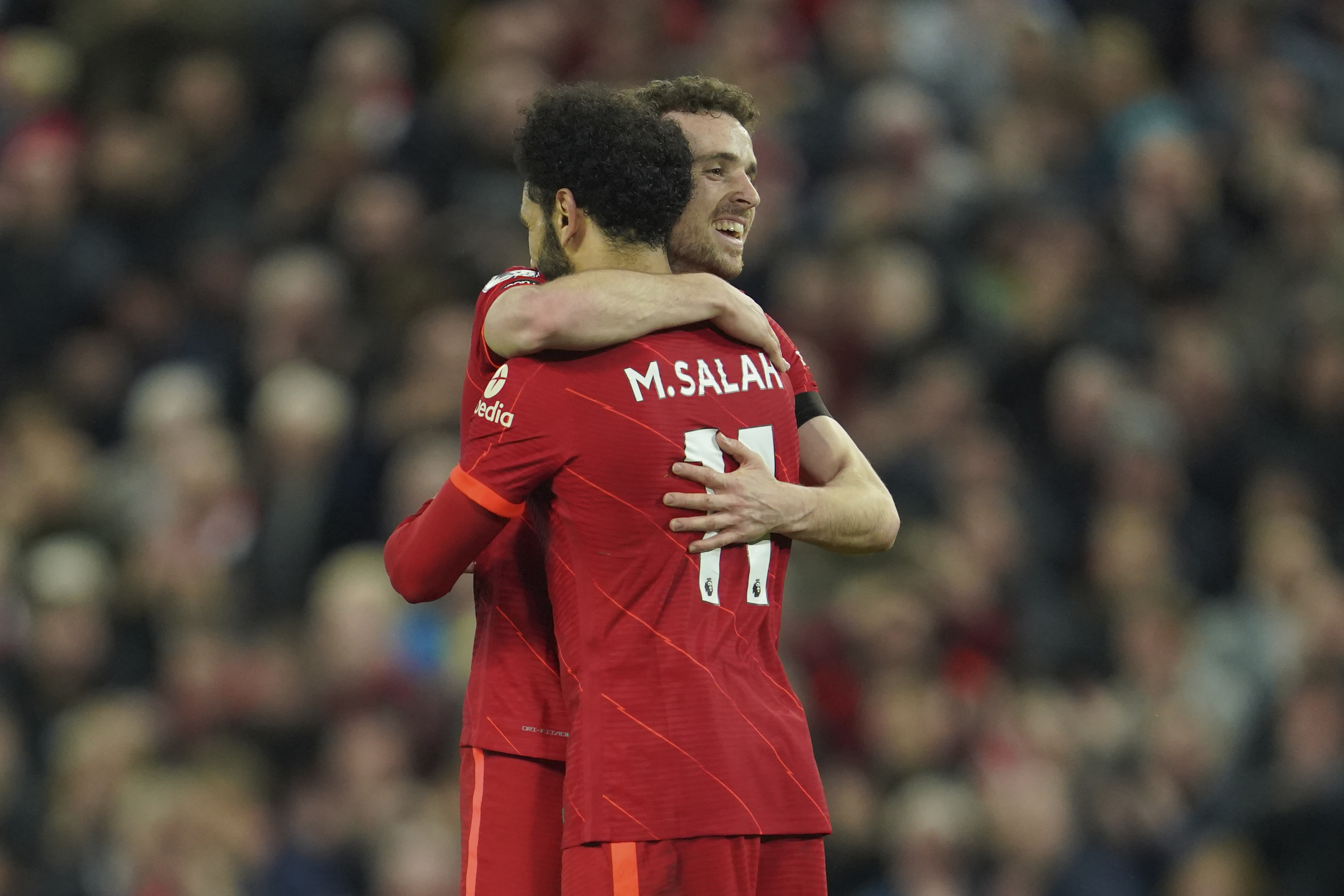 Diogo Jota Mohamed Salah Liverpool FC Premier league