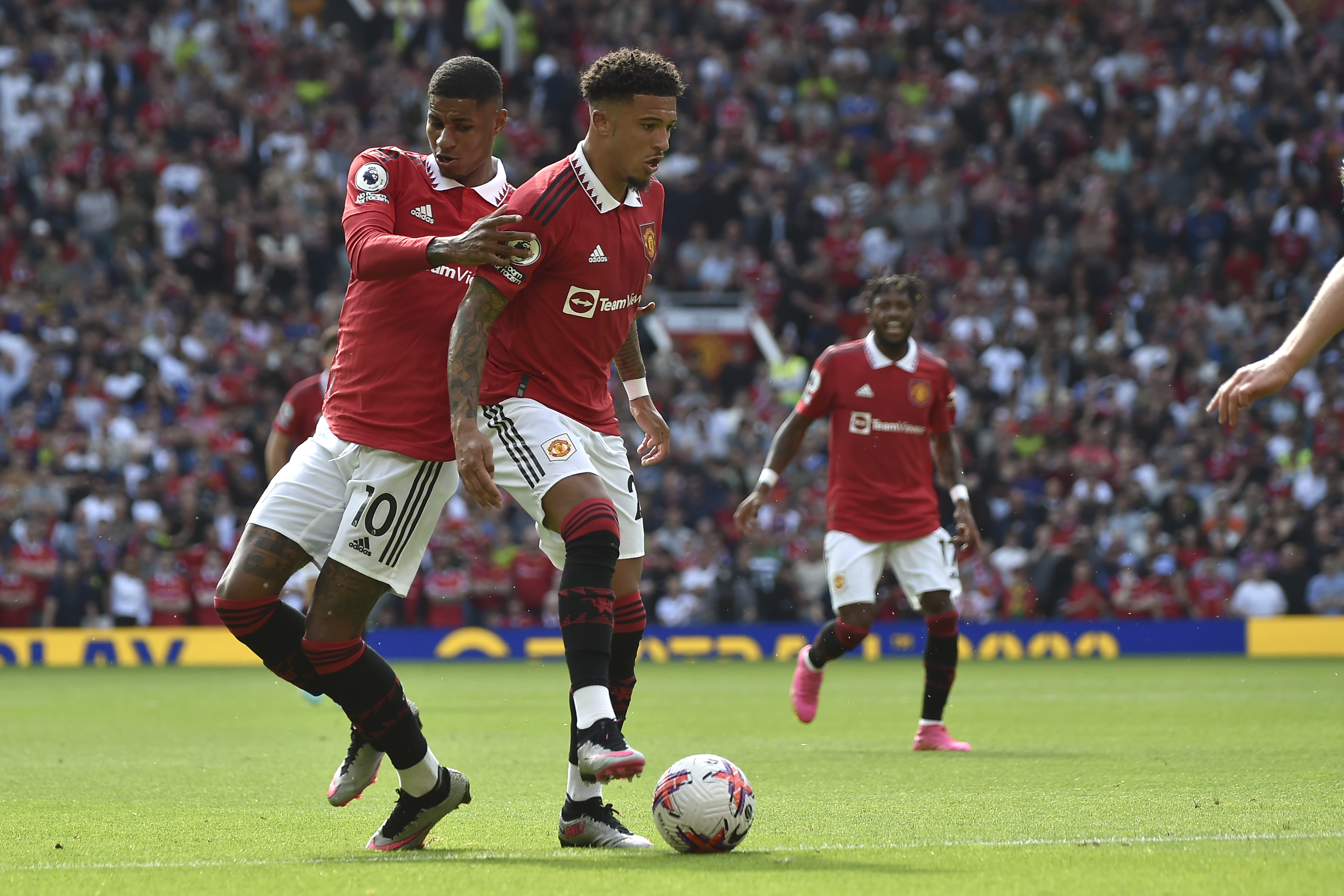 Jadon Sancho Marcus Rashford Premier league Manchester United FC