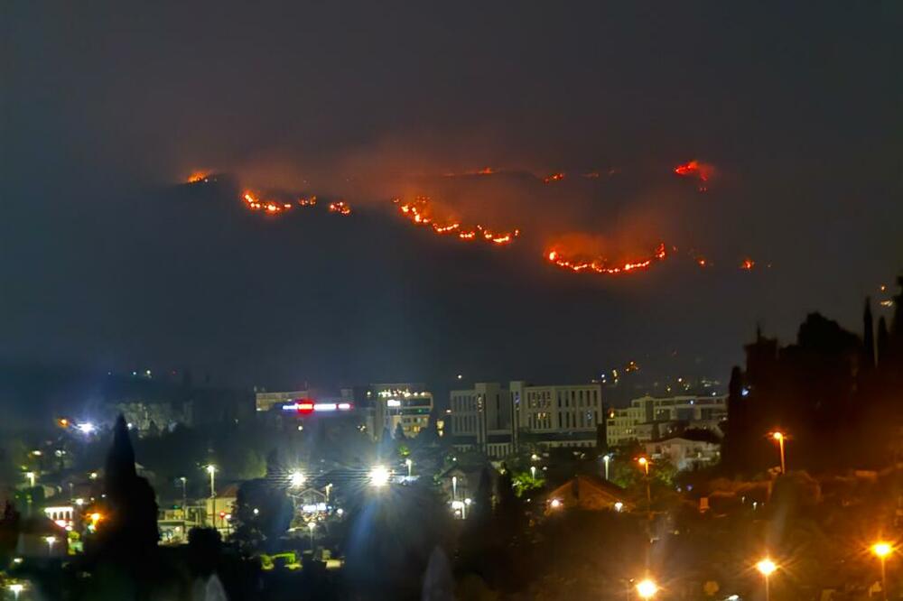 pozar iznad podgorice