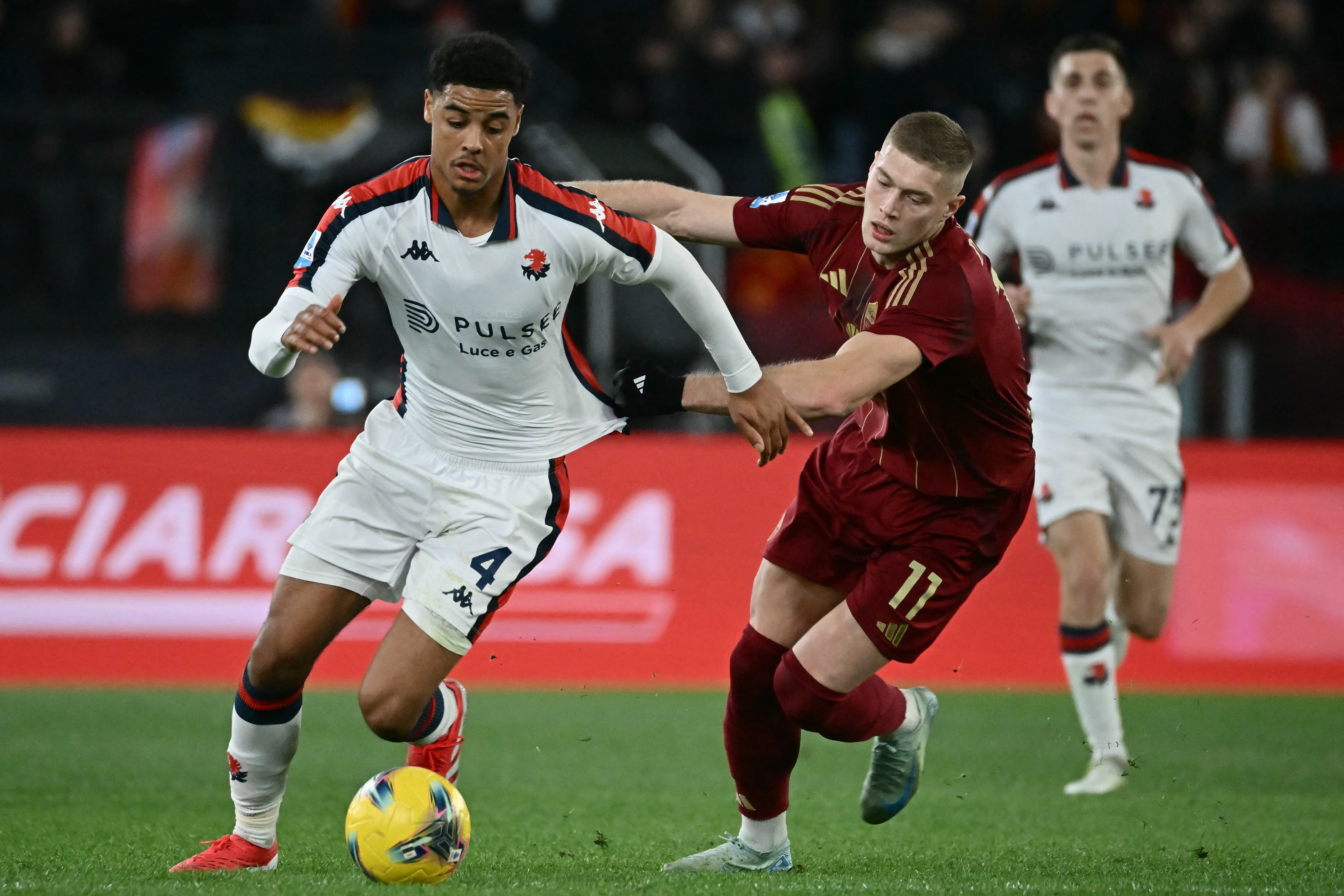 Genoa's Belgian midfielder #04 Koni de Winter