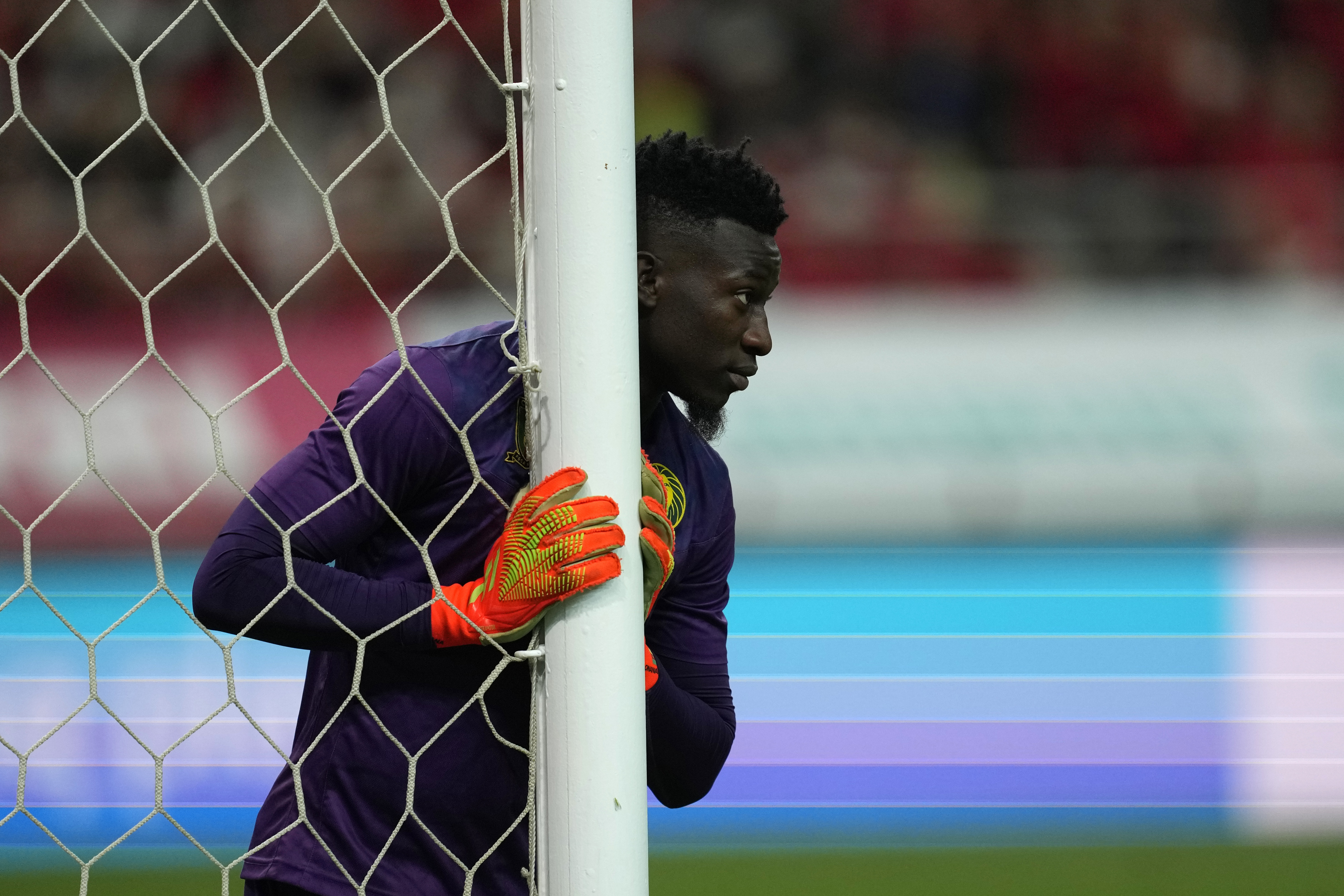 Andre Onana during friendly soccer match between South Korea and Cameroon