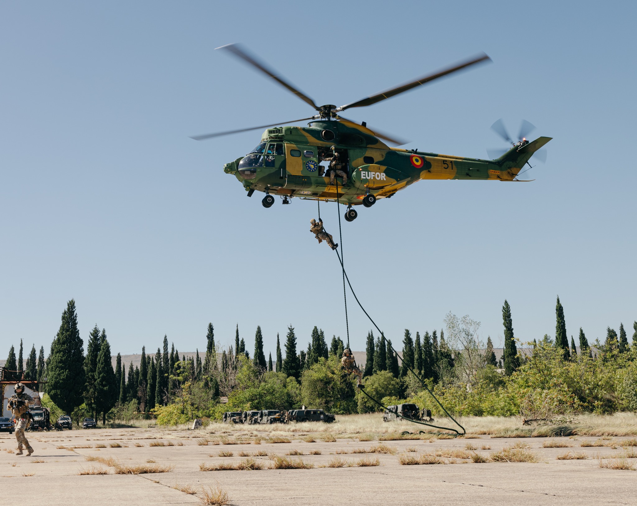 EUFOR izveo vježbu "Brzi odgovor 2025" na Međunarodnom aerodromu u Mostaru