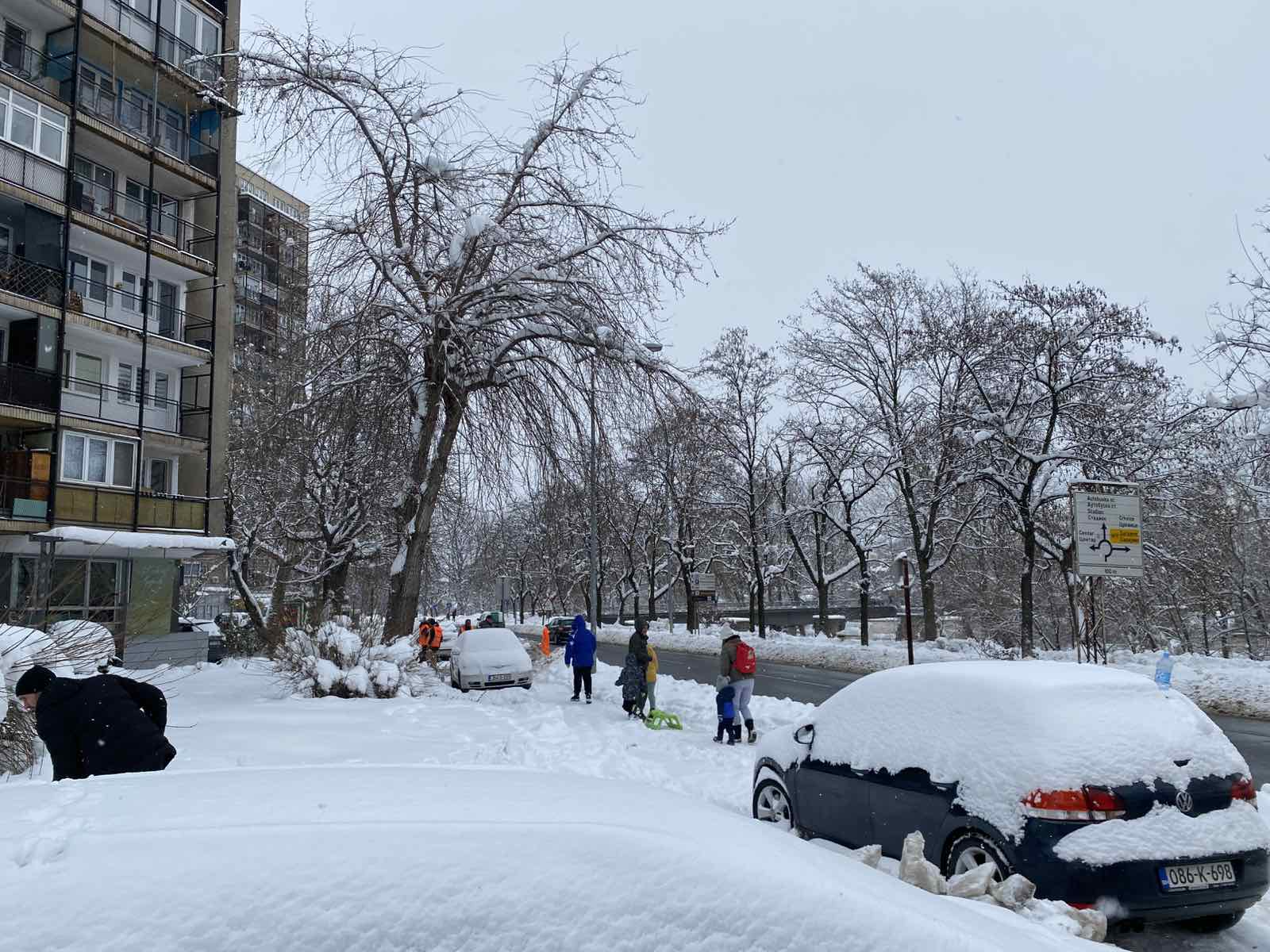 Akcija čišćenja snijega u Zenici