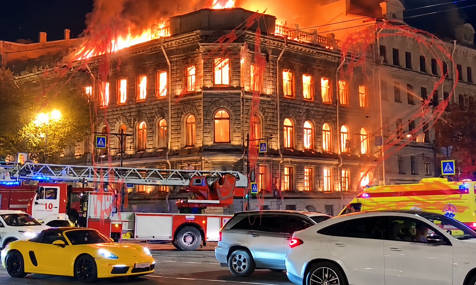 Historic Building Fire Emergency