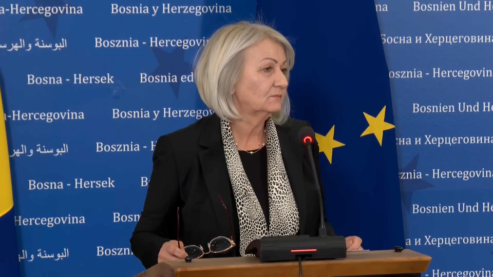 Borjana Krišto se obratila nakon 120. redovne sjednice Vijeća ministara BiH