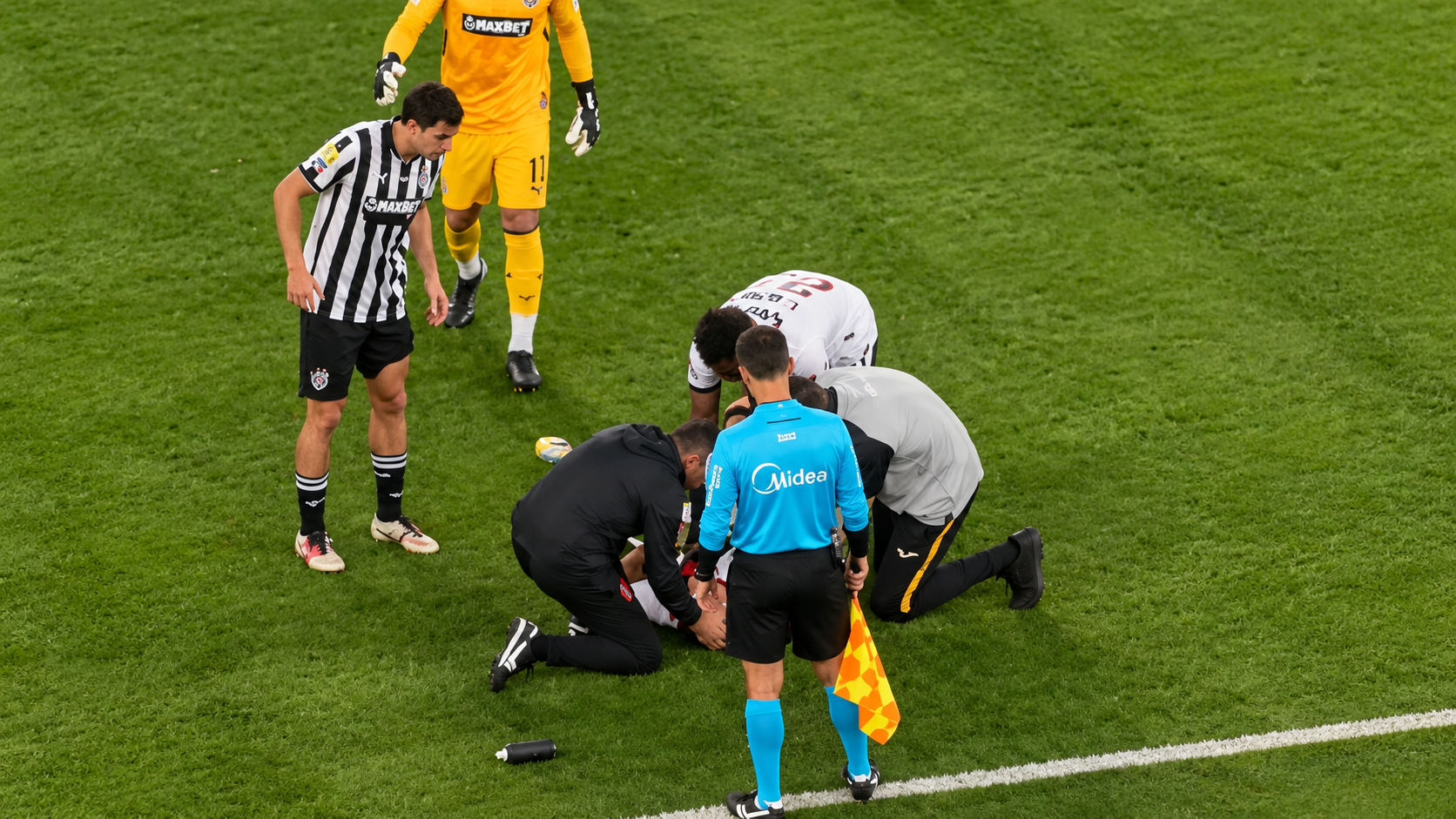 Soccer Match Medical Stoppage