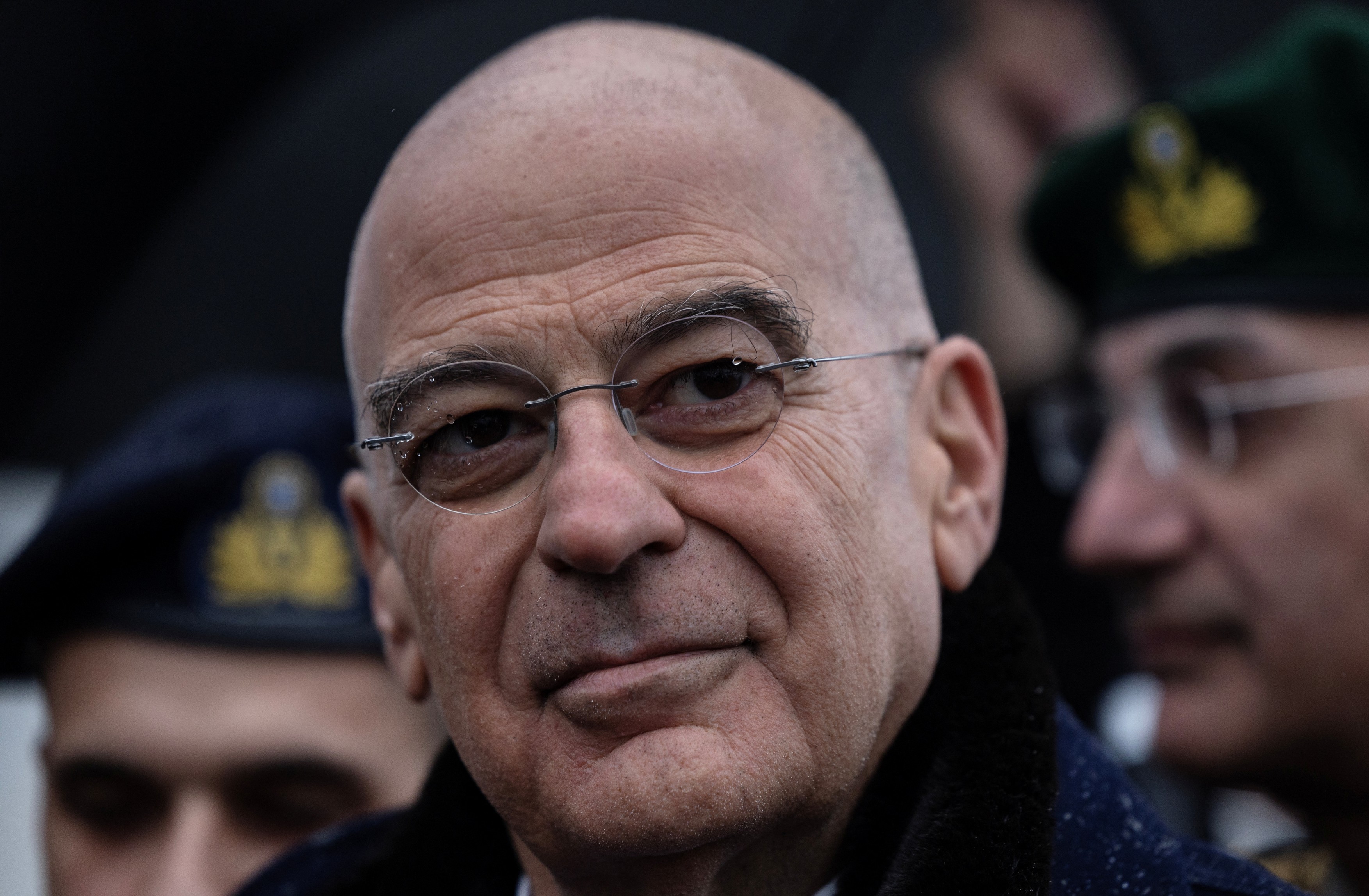 Greece's Minister of National Defence Nikos Dendias attends the