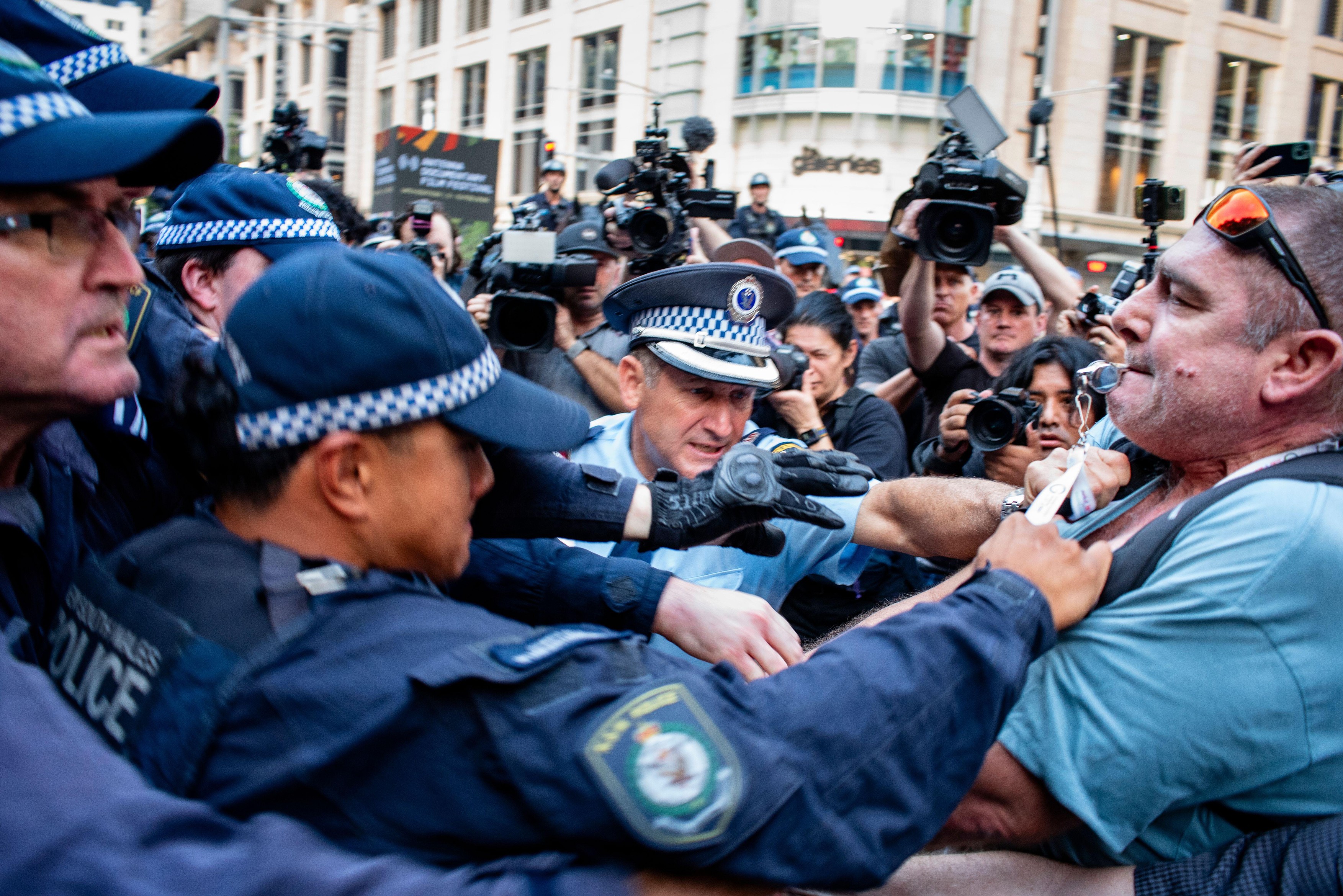 Chief Inspector Gary Coffey in centre of frame.,Image: 1073400669