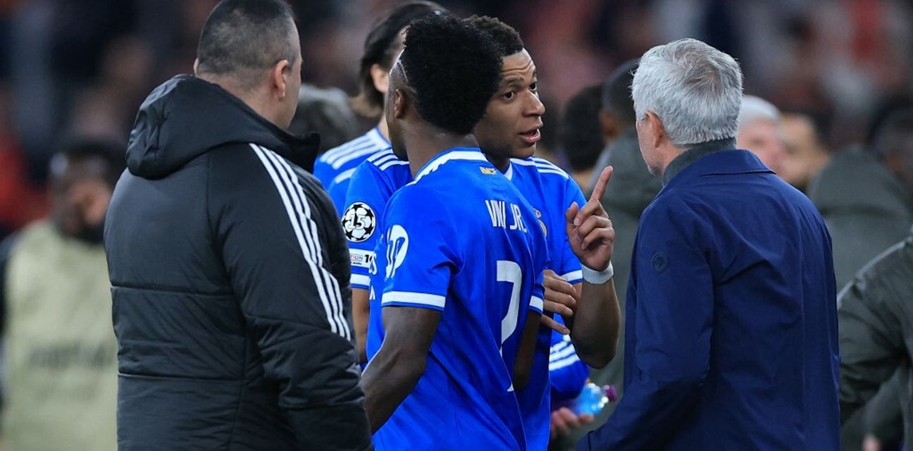 Vinicius Junior Kylian Mbappe Jose Mourinho