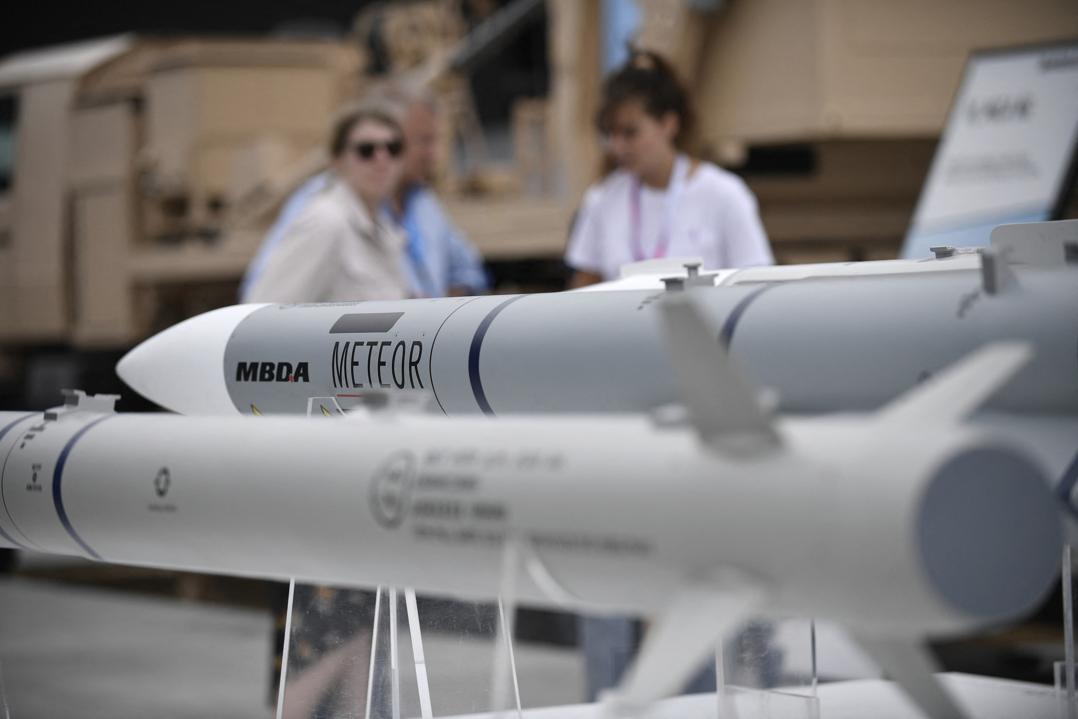 This photograph taken on June 18, 2023 shows the active radar