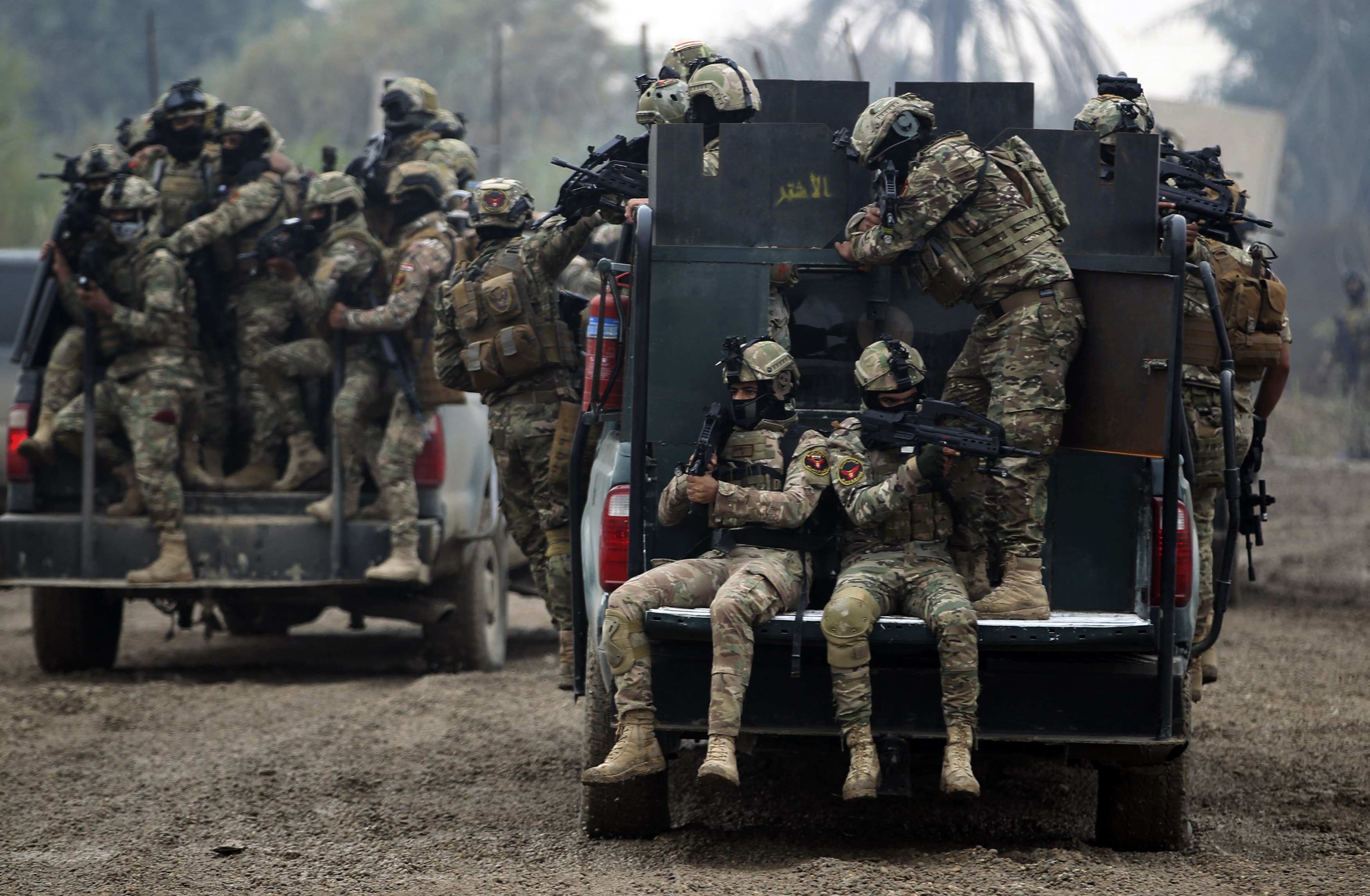 Members of Iraq's Rapid Response military
