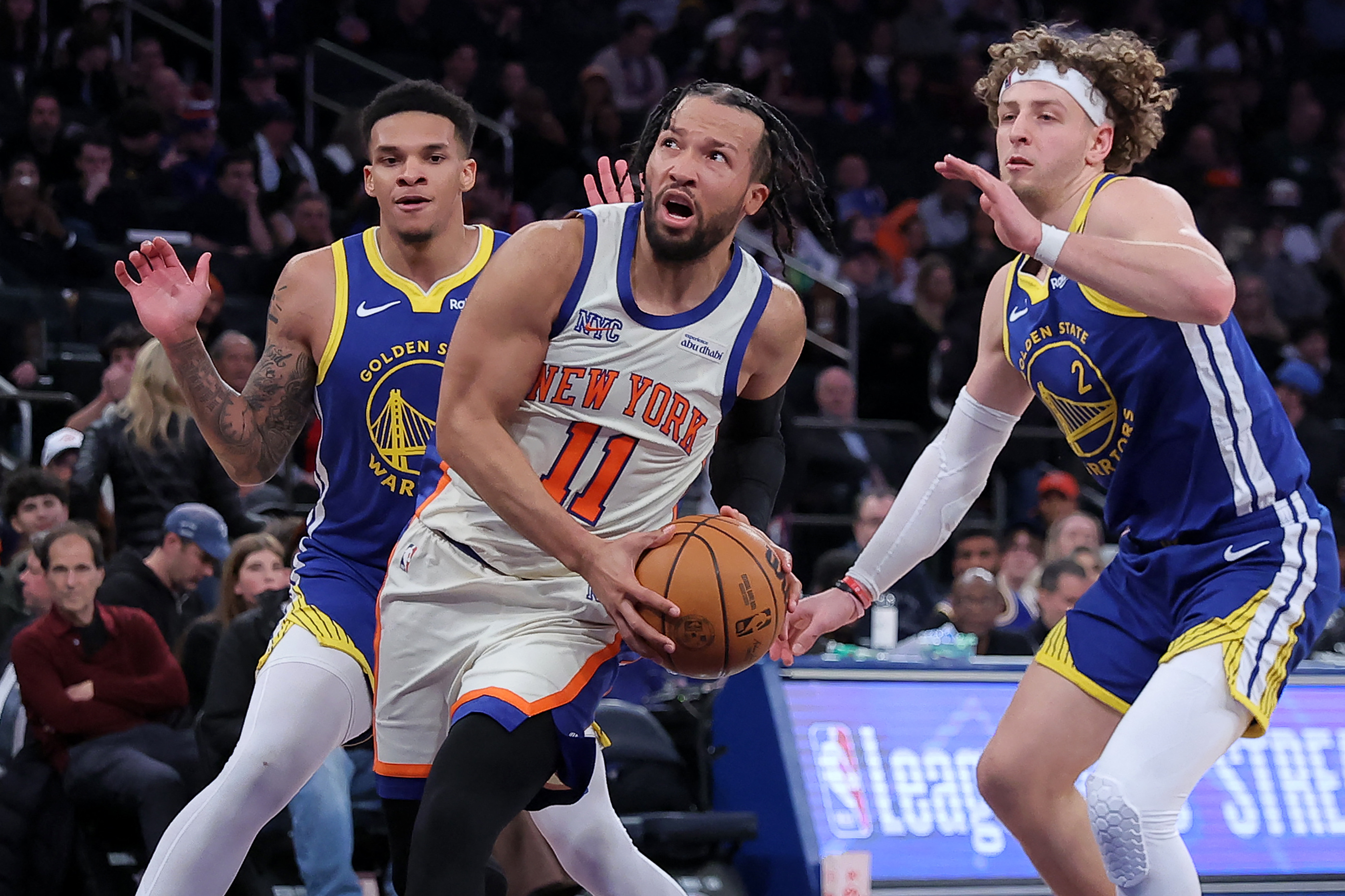 Mar 15, 2026; New York, New York, USA; New York Knicks guard Jalen Brunson