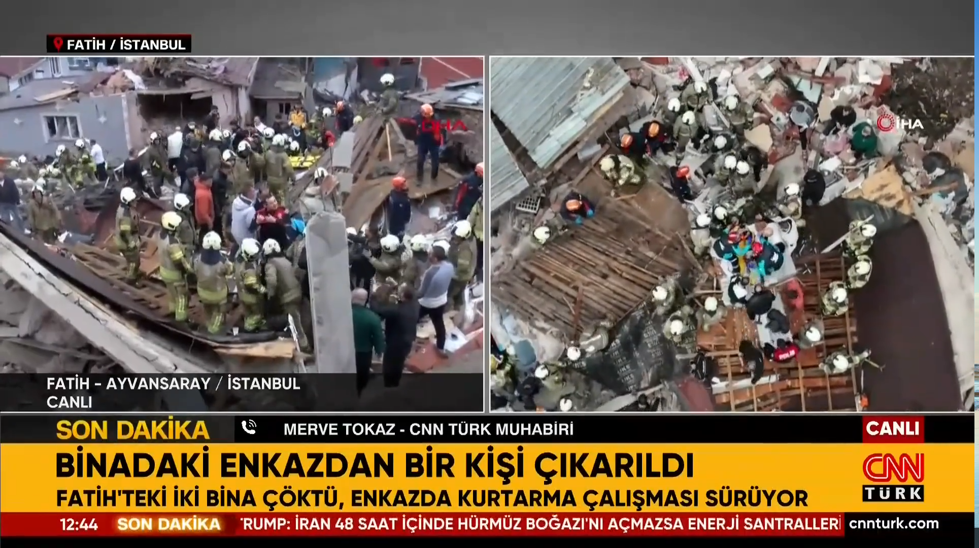 srusile se zgrade u  istanbulu