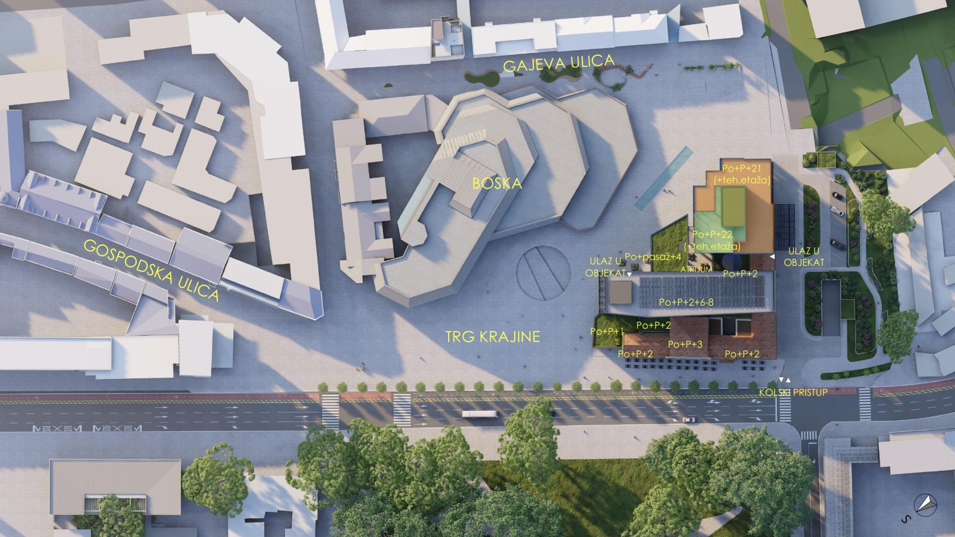 Vizuelni izgled hotela Palas u Banjaluci