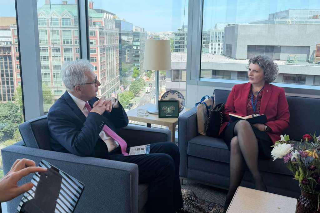 Guvernerka Centralne Banke BiH Jasmina Selimovic i dužnosnik MMF-a Alfred Kammer