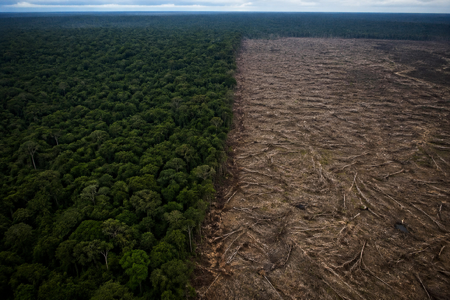 ilustracija krčenja šume