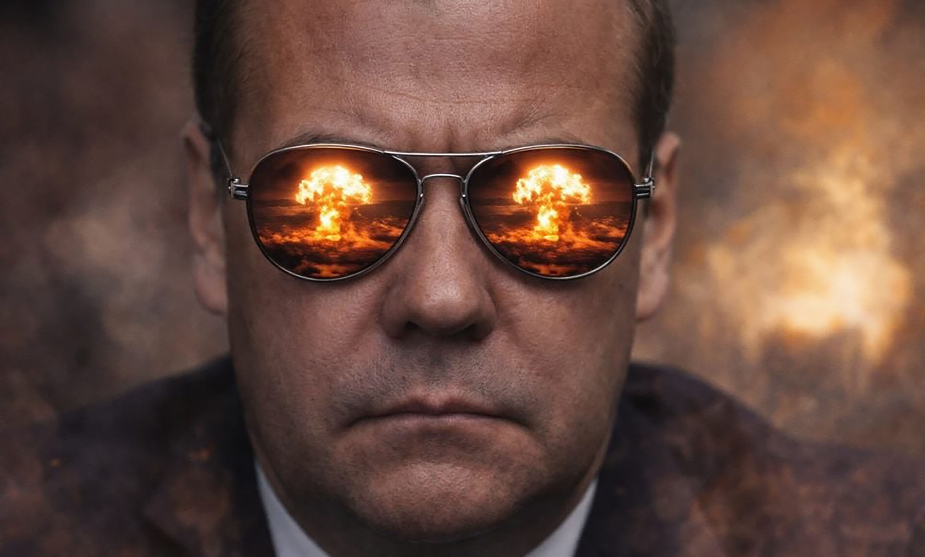 Former Russian president Dmitry Medvedev, 60, warned the world is ‘on the edge’