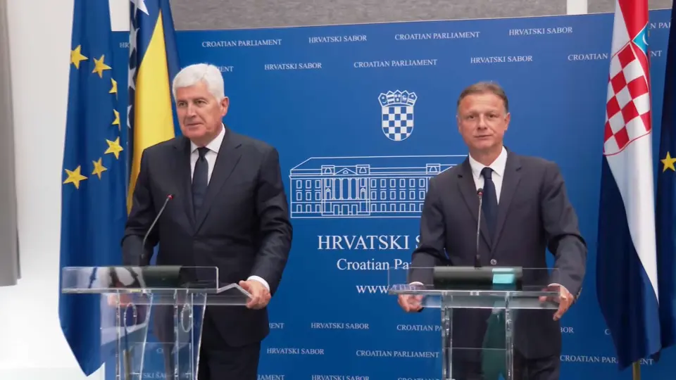 Jandroković nakon sastanka s Čovićem poručio: Rezolucija Hrvatskog sabora potvrđuje podršku evropskom putu BiH
