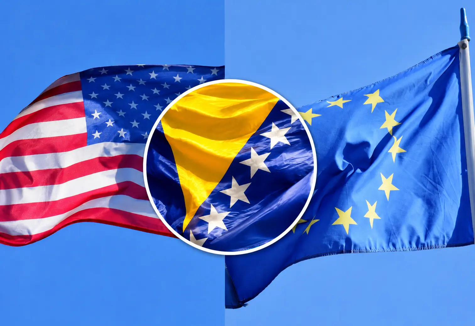 zastave sad, eu, bih