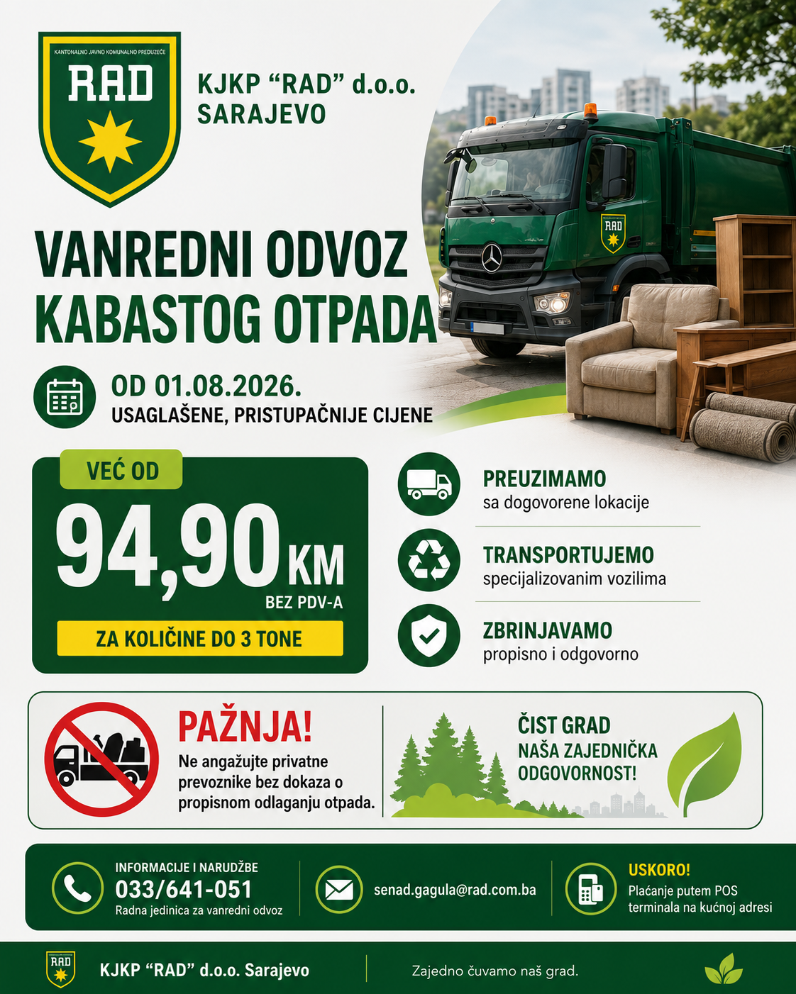 cijene odvoz kabasti otpad
