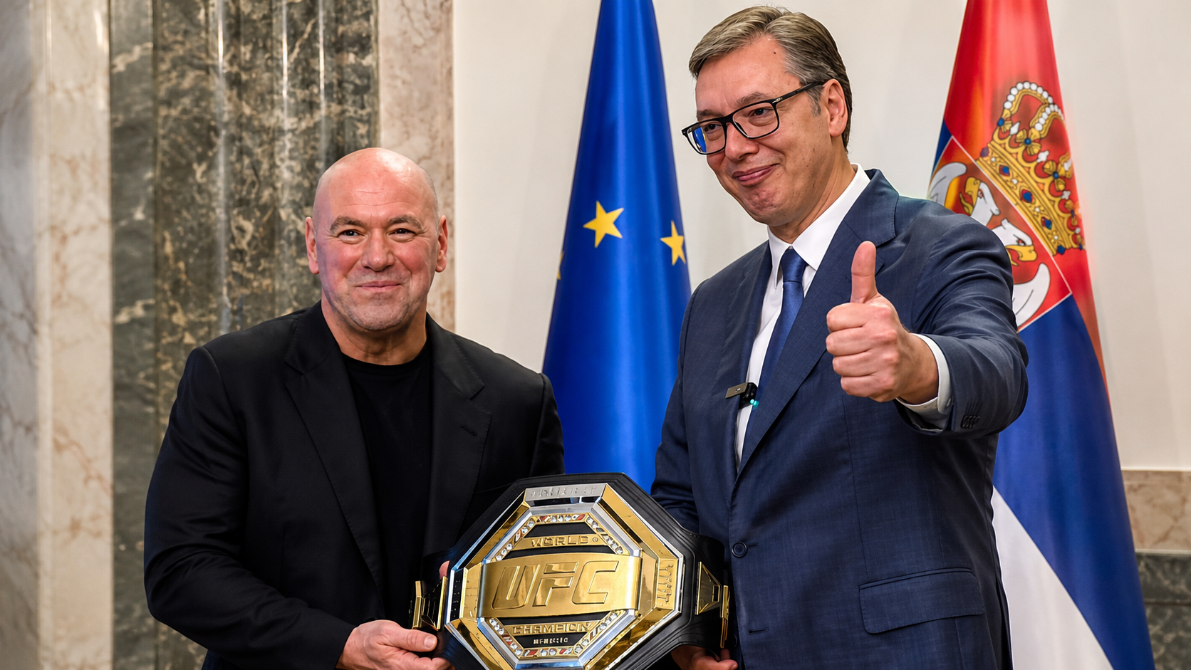 Dana White ALeksandar Vučić